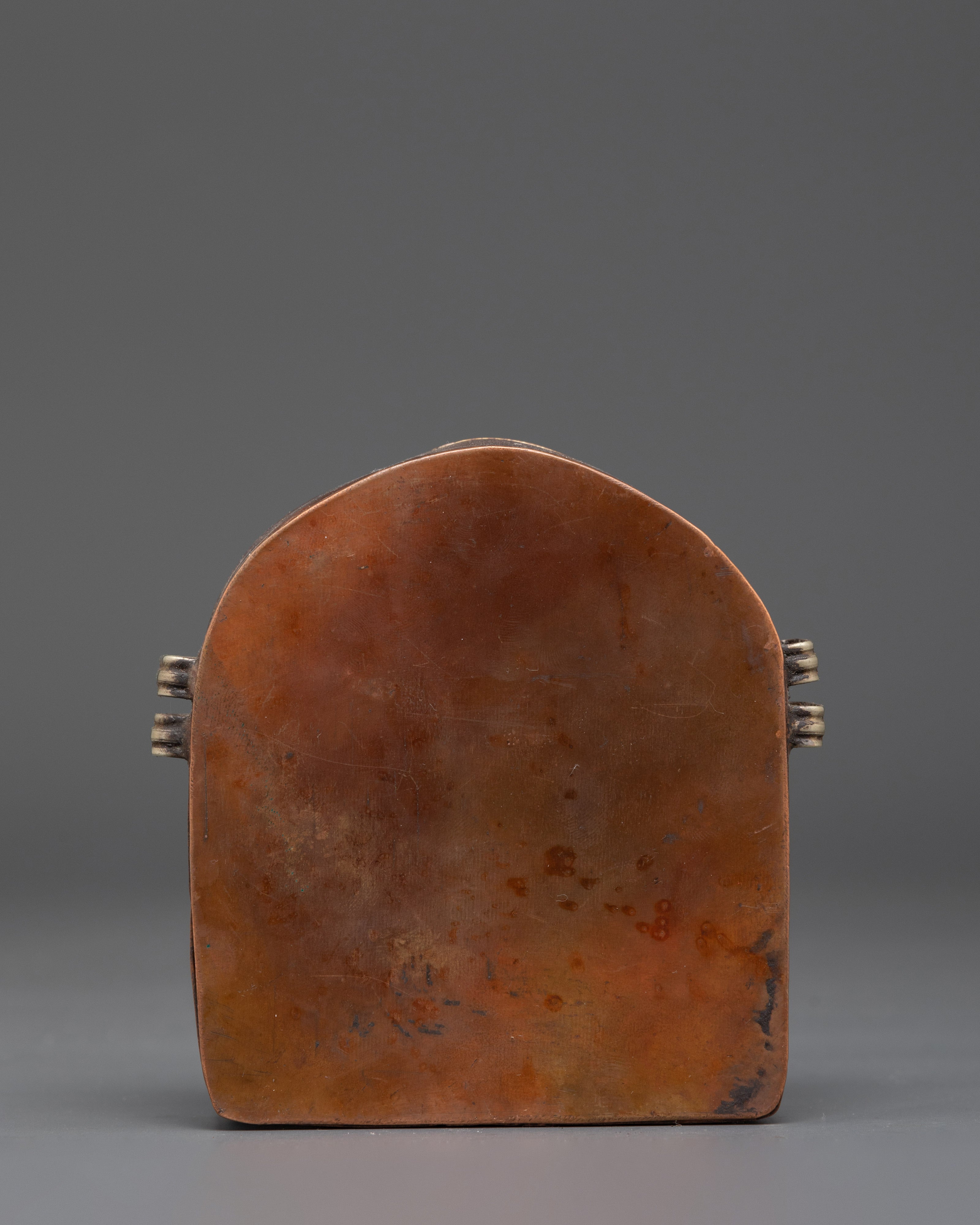 Sacred Buddhist Protective Amulet Case | Silver Repoussé Gau Box