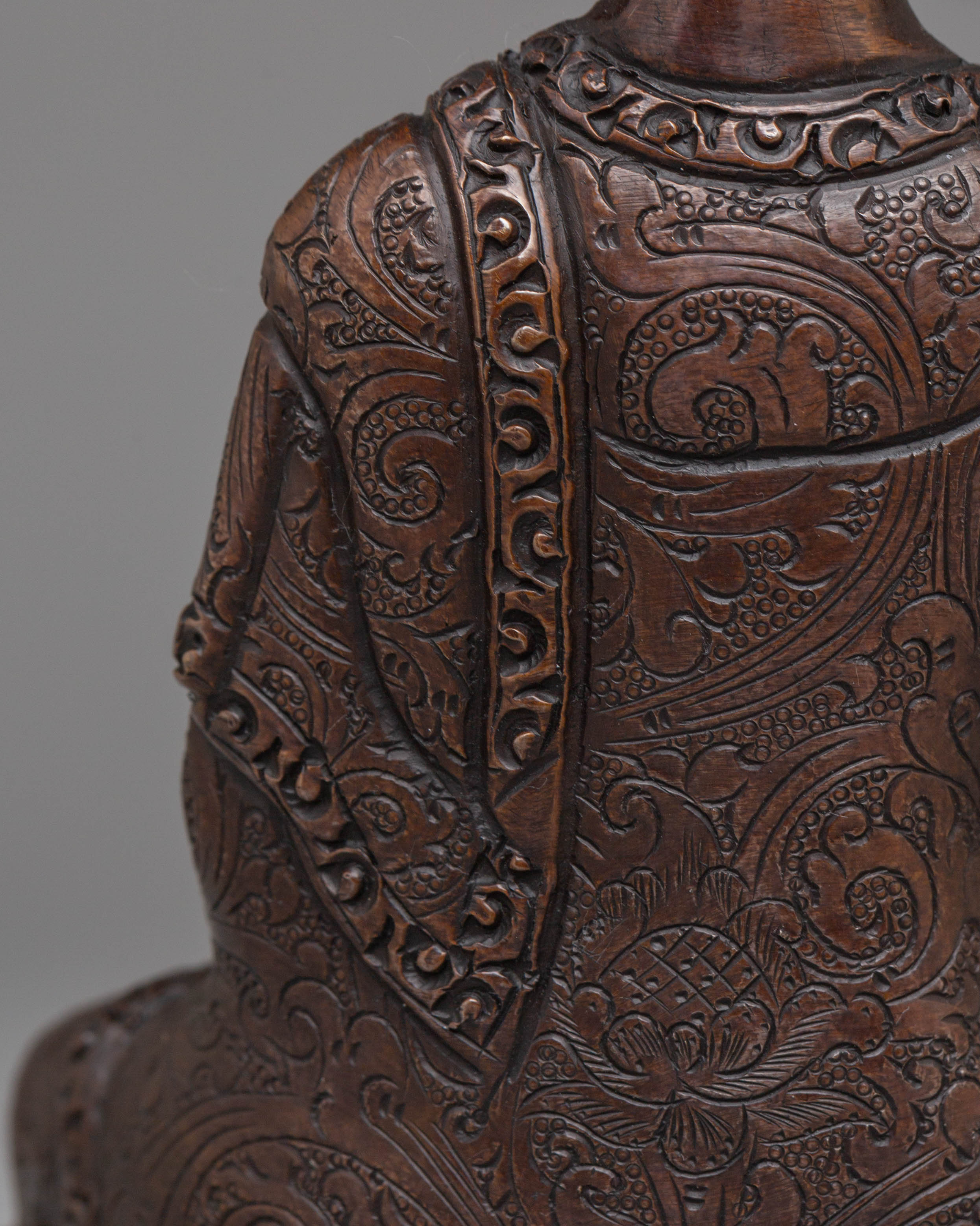 Shakyamuni Buddha Oxidized Tibetan Figurine for Decor