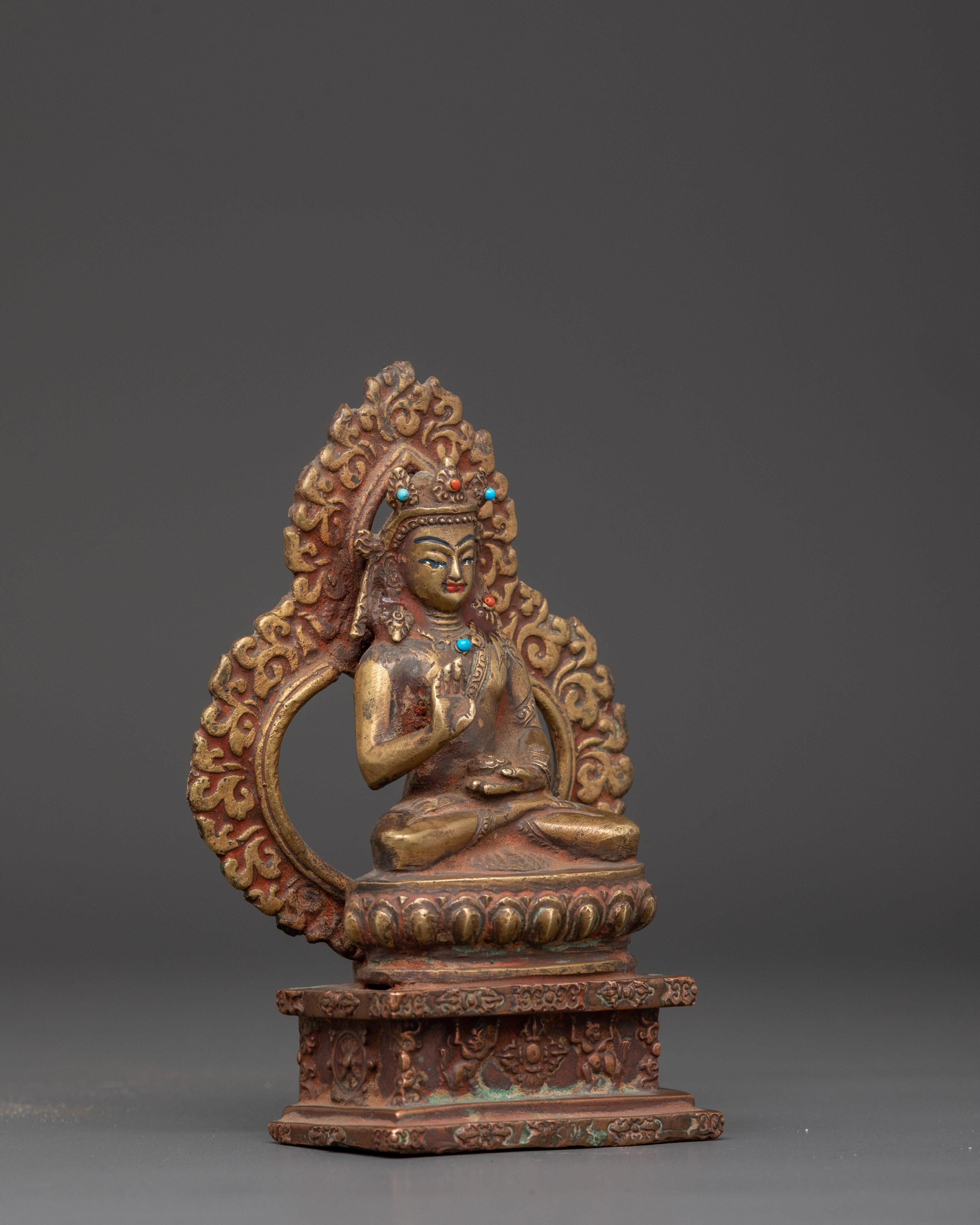 Amogasiddhi Sculpture | Handcrafted Bronze Tibetan Buddha