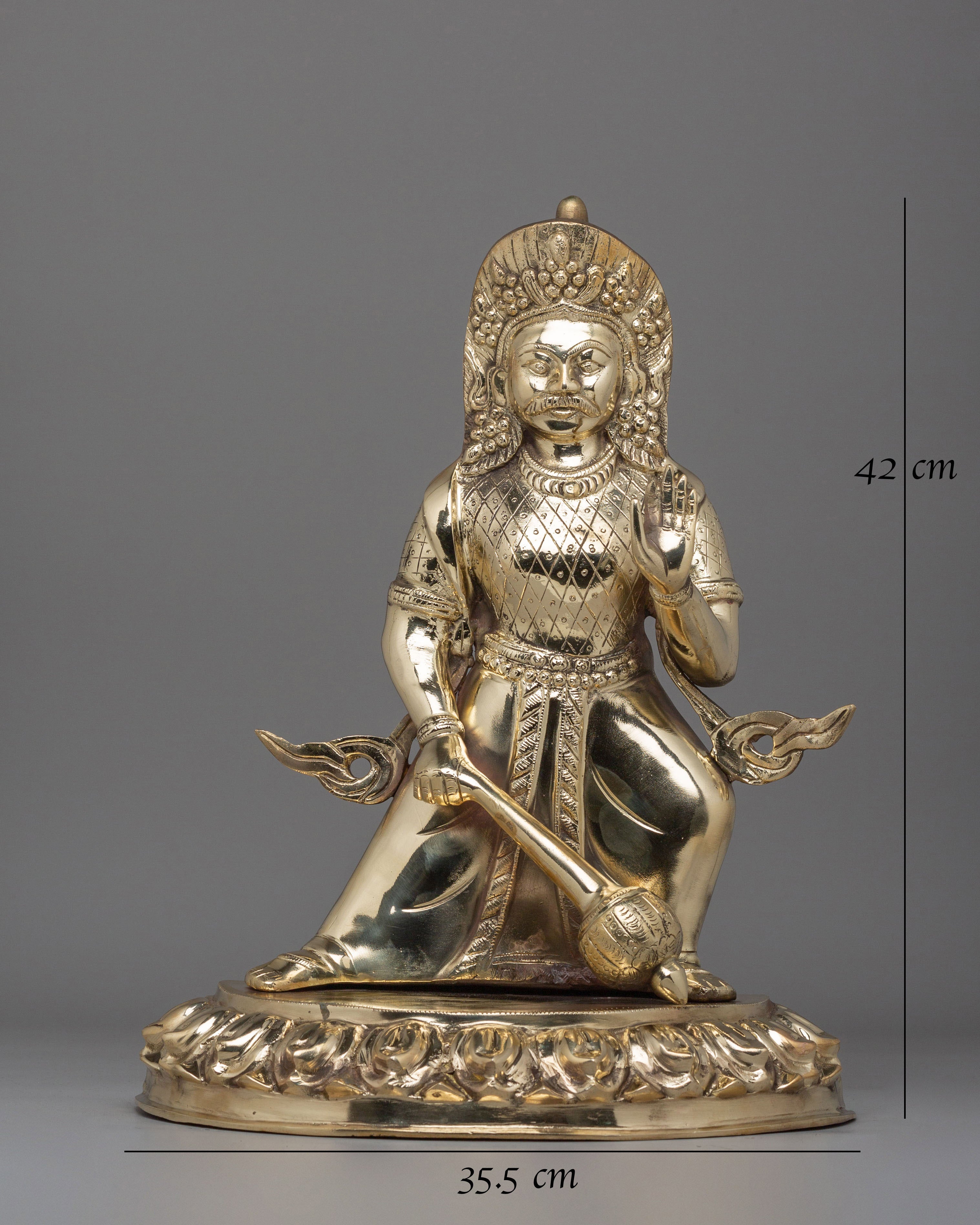 Traditional Bhimsen Statue | Handcrafted Himalayan Artwork