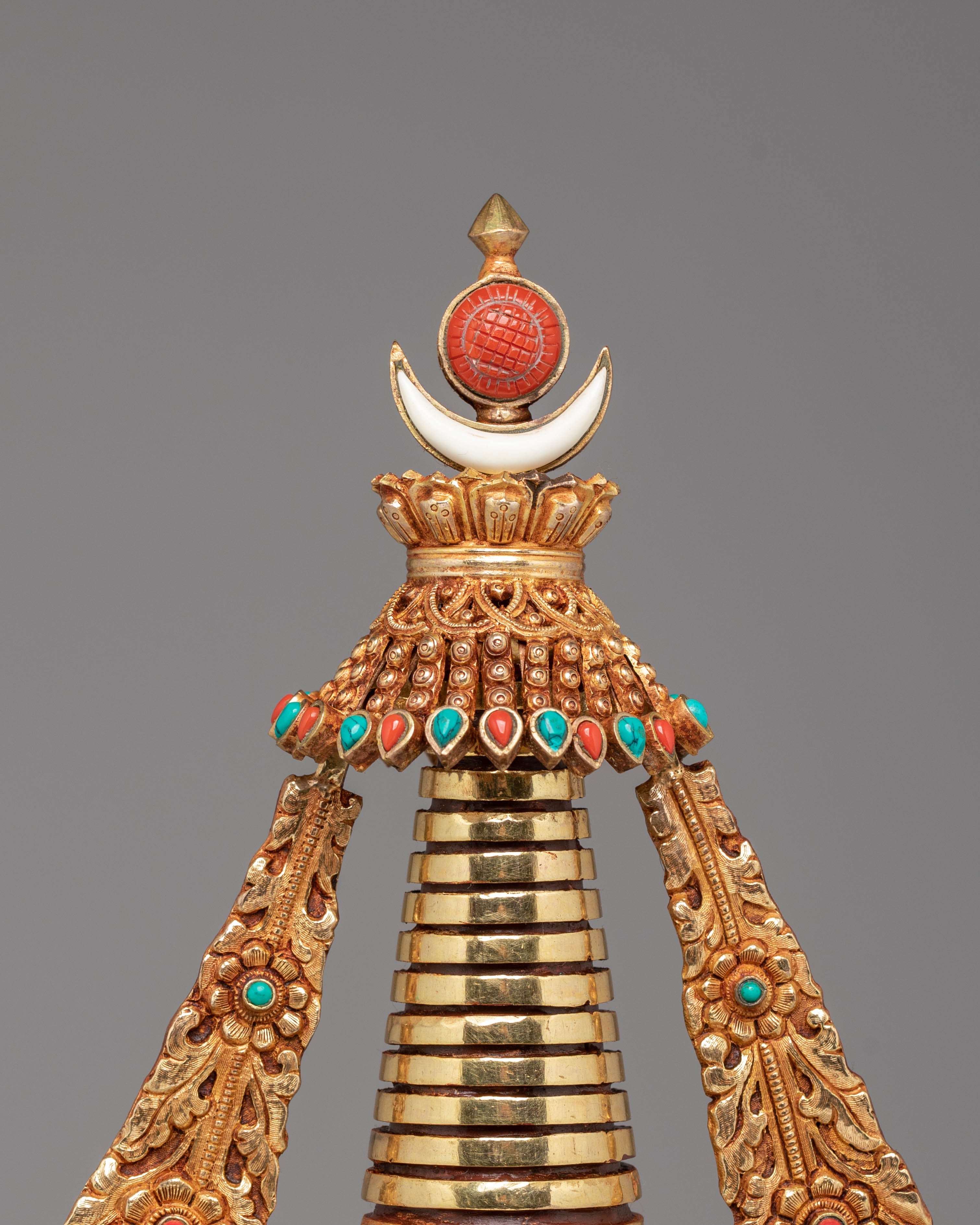 Handcrafted Tibetan Stupa for Ceremonies | Symbol of Enlightenment