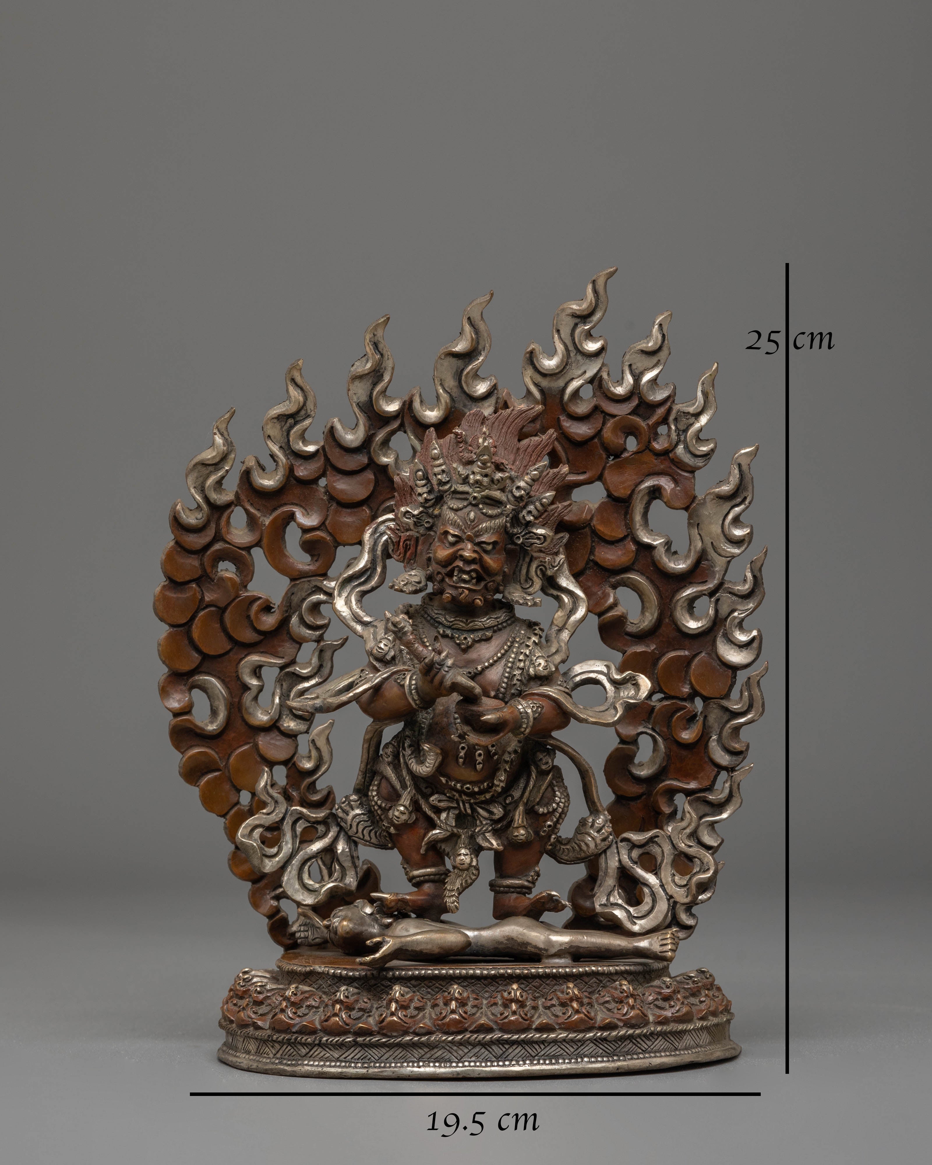 Shakya Mahakala Handcrafted Statue | Guardian of the Dharma