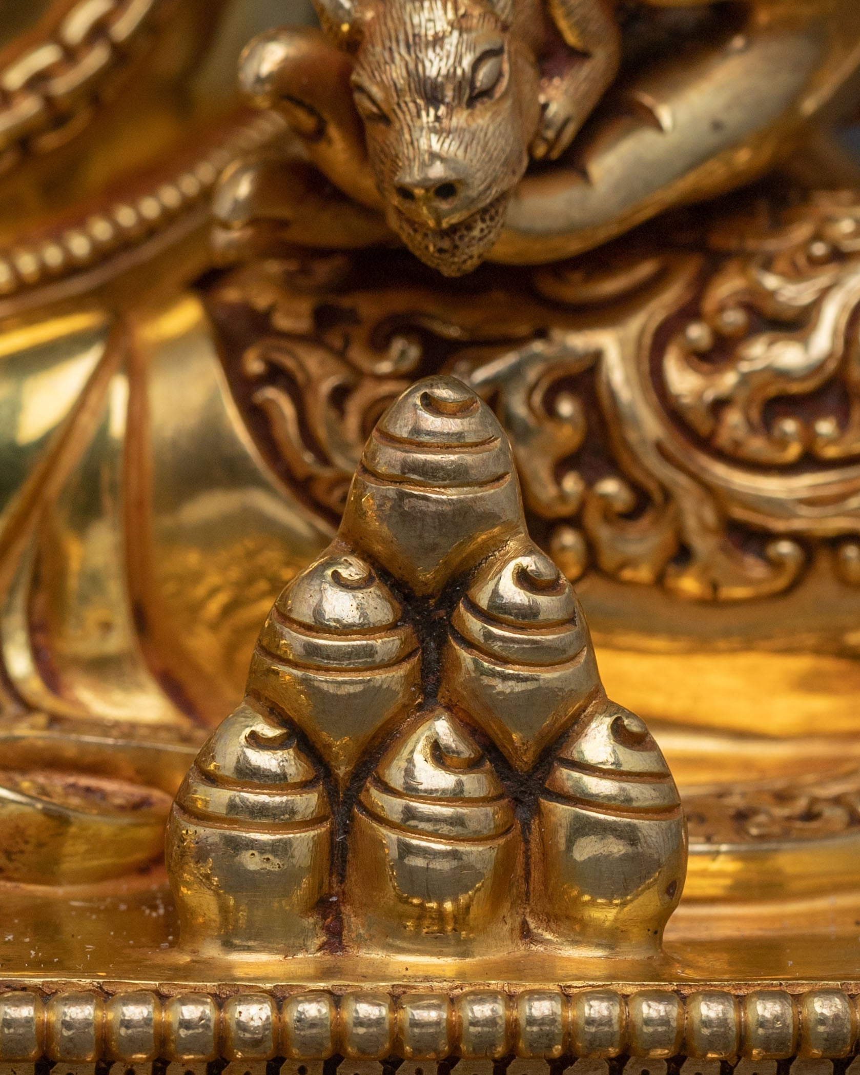 Prosperous Dzambhala Wealth Statue – Gilded Masterpiece