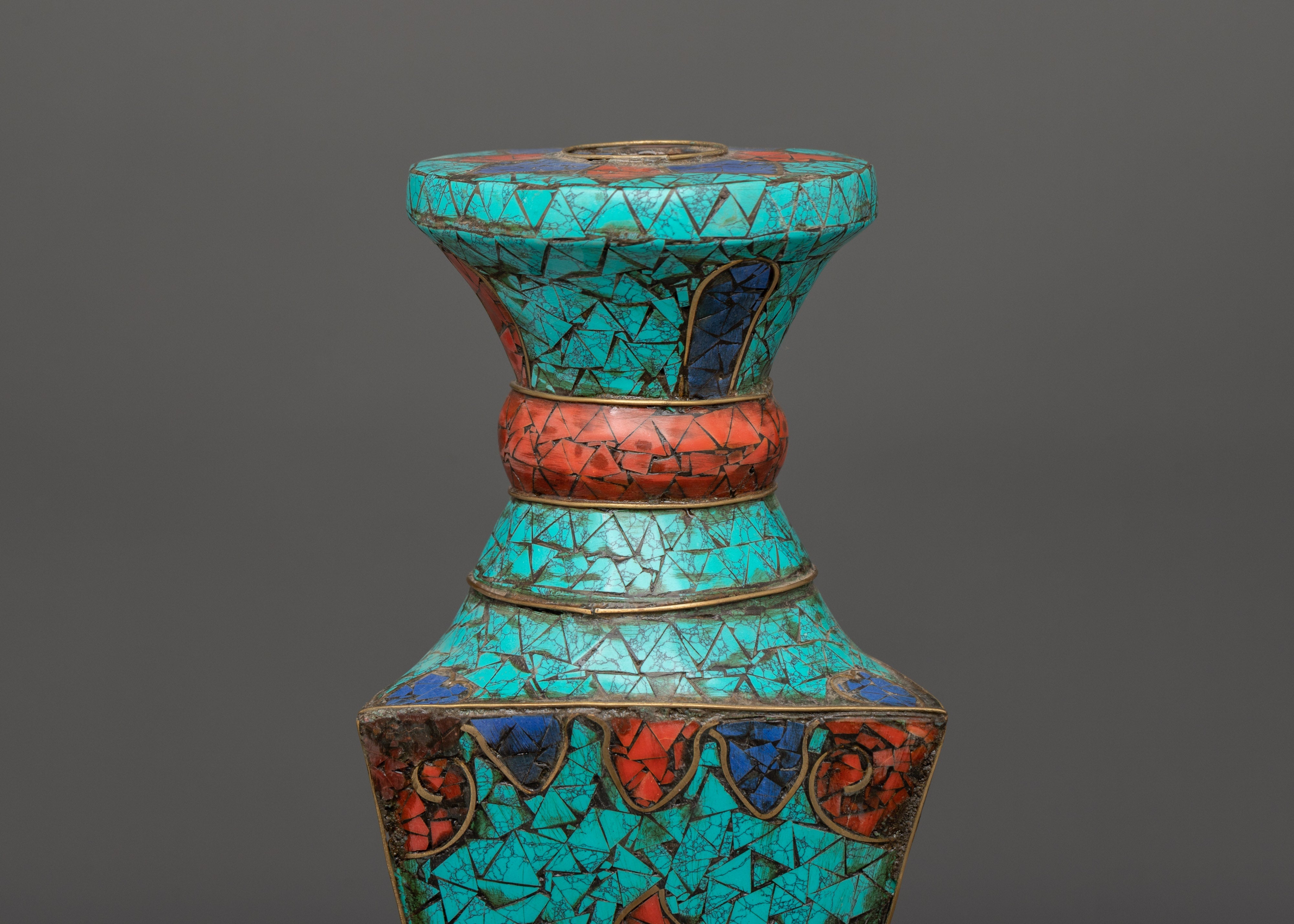 Flower Vase Copper Craft | Tibetan Art