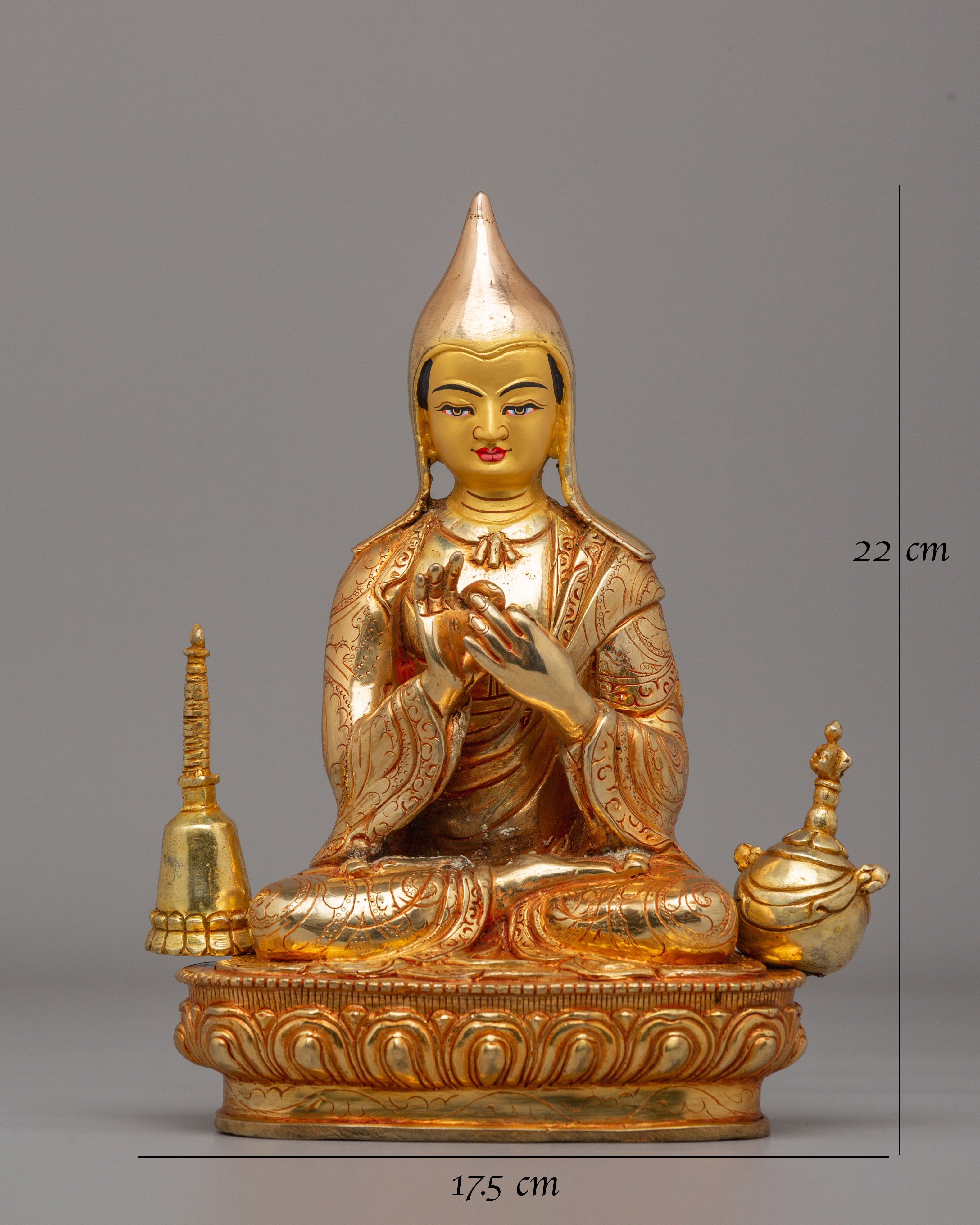 Buddhist Guru Atisha Sculpture | Tibetan Buddhist Master Statue