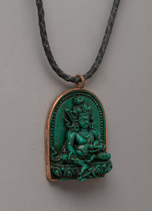 Dzambhala Copper Locket | Spiritual Protection Pendant