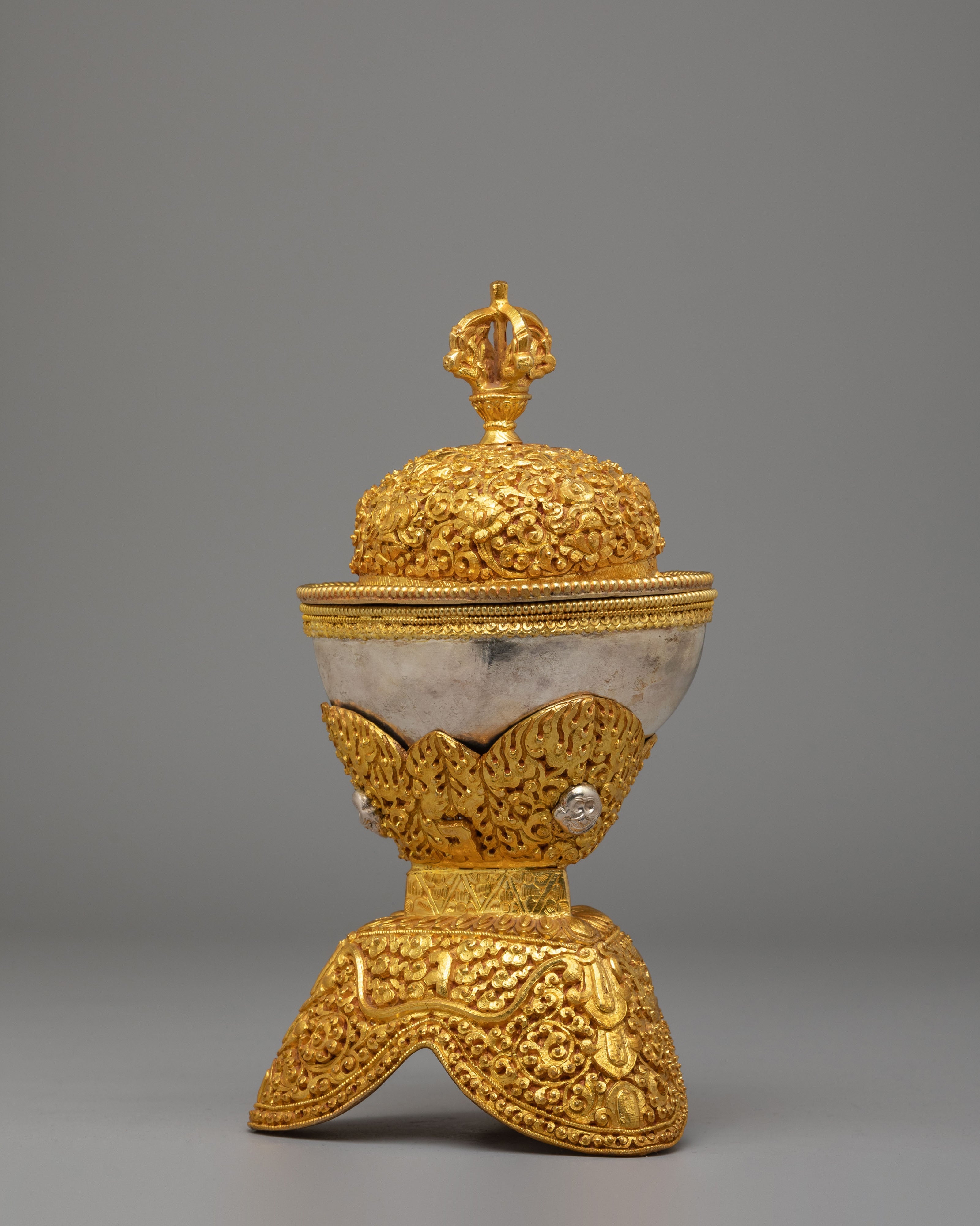 Handcrafted Altar Kapala | Himalayan Altar Vessel