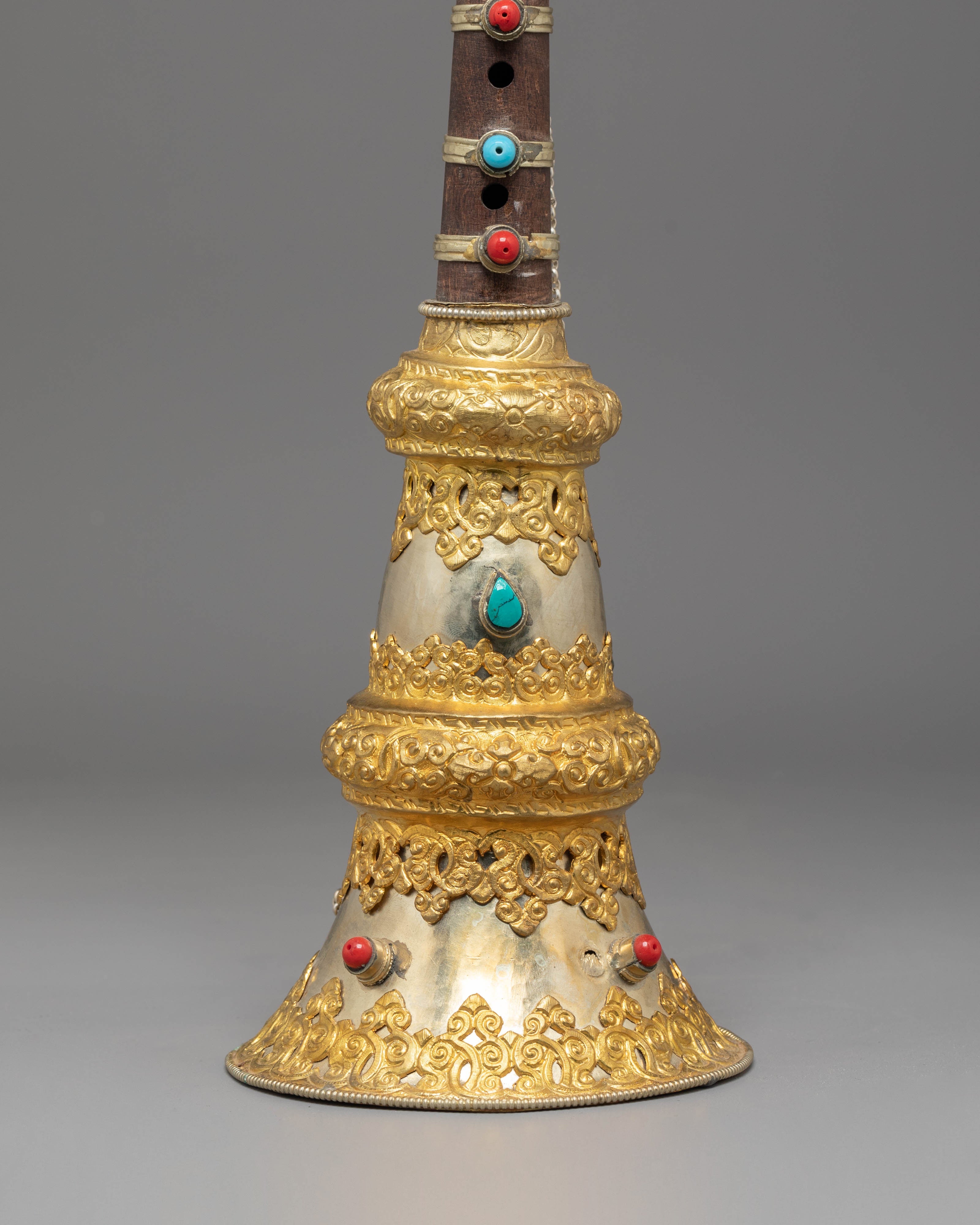 Gyaling Set for Ritual Ceremonies | Buddhist Temple Instrument Decor