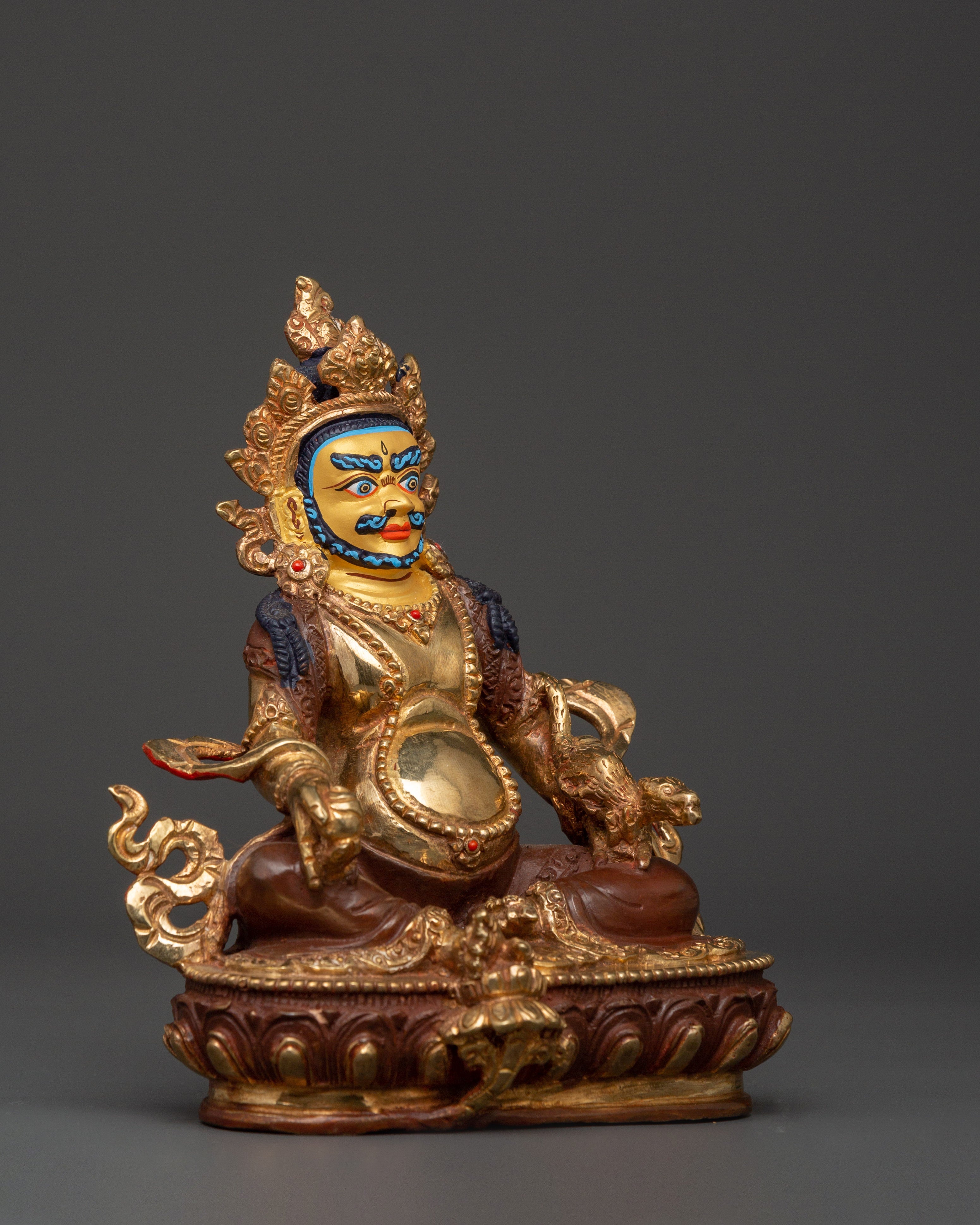 Sacred Money Deity Dzambhala Statue | Tibetan Wealth God
