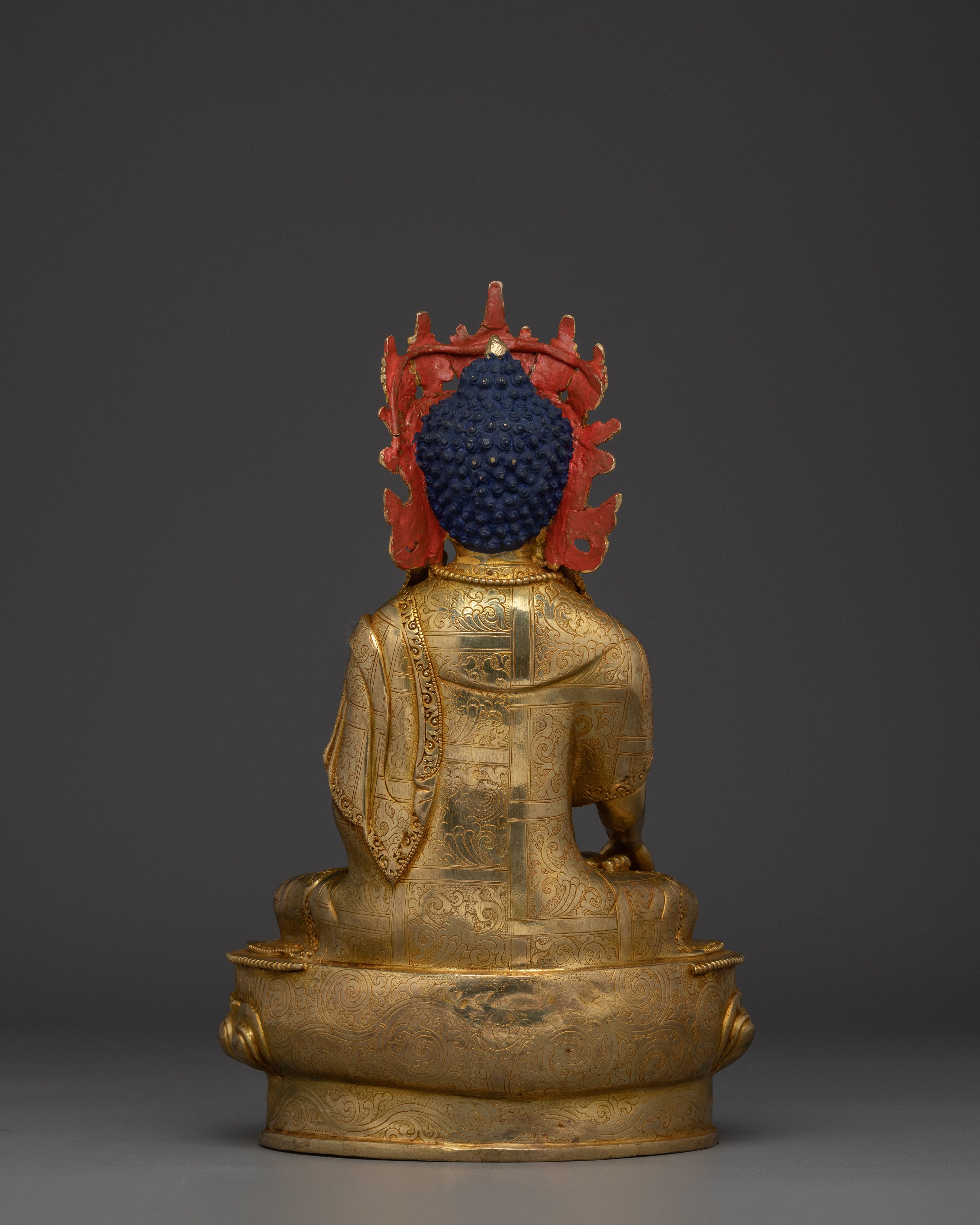 Awakened Royal Crown Shakyamuni Buddha Statue | Himalayan Golden Art