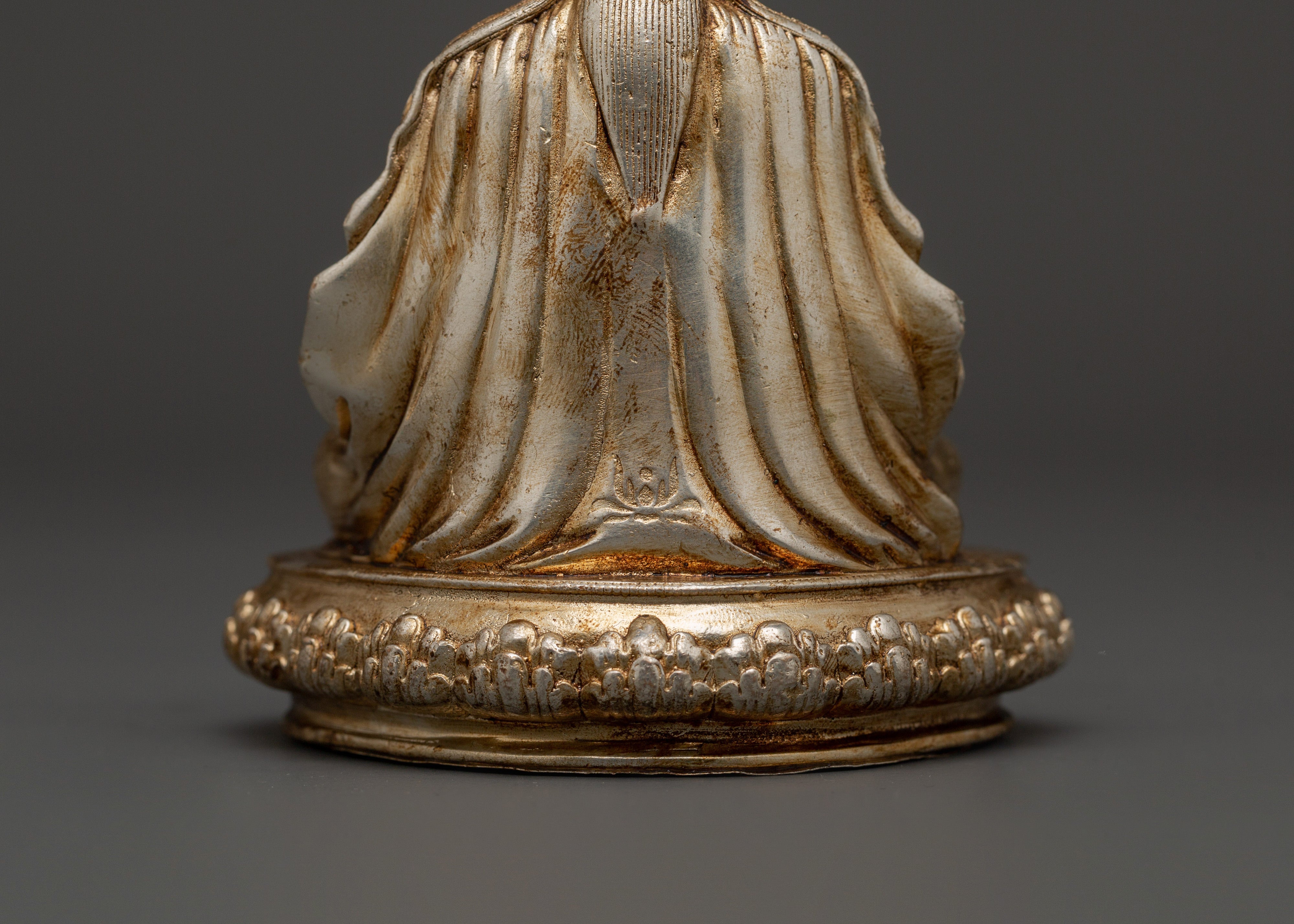 Silver Plated Guru Tsokye Dorje Statue | Spiritual Practice