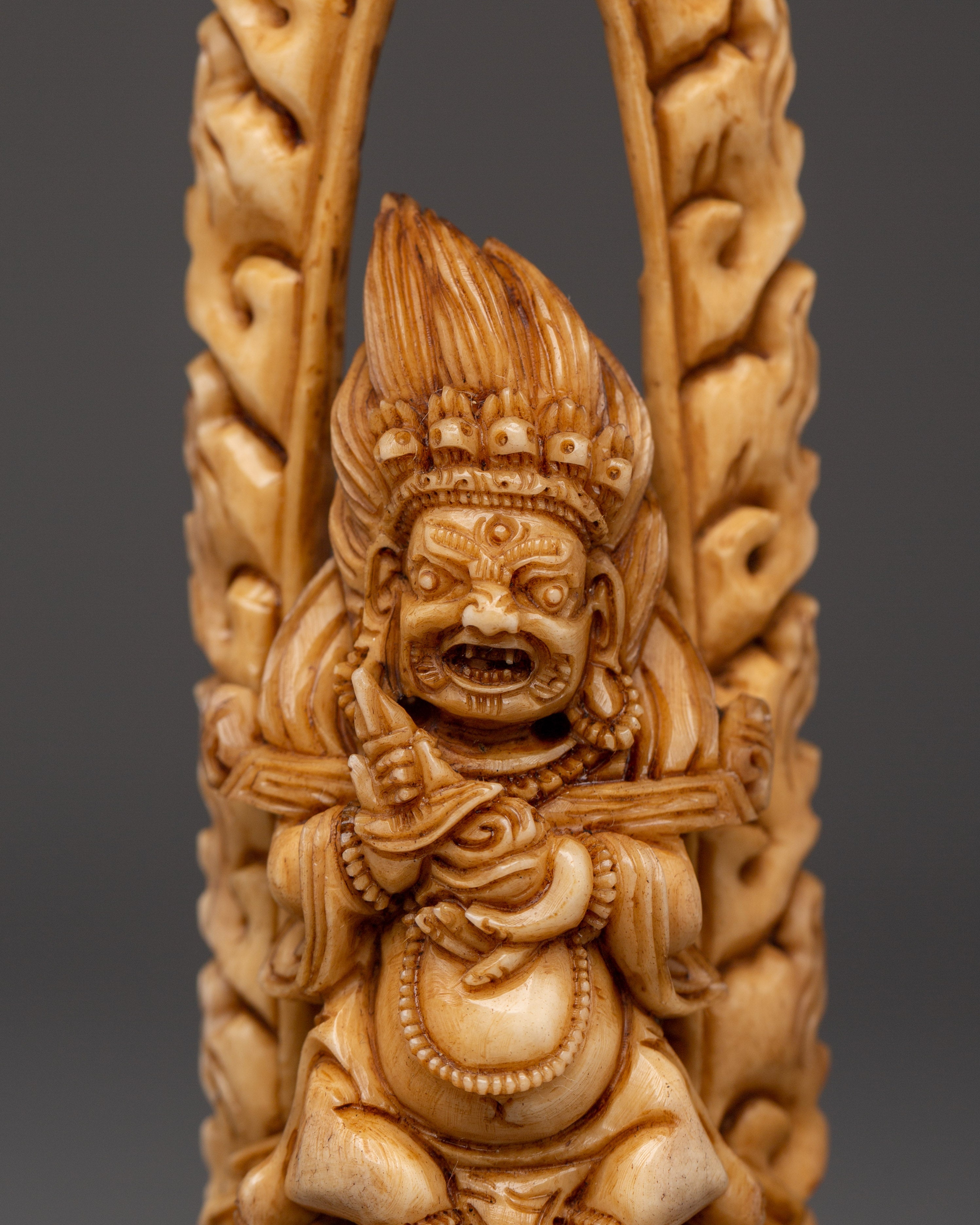 Mahakala Tantric Sculpture | Tibetan Protector Deity Statue