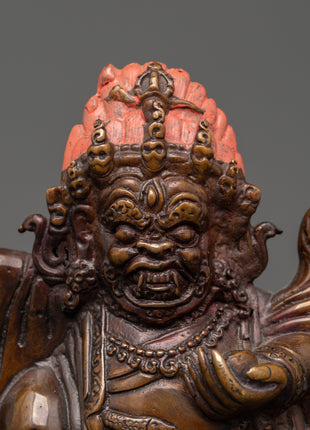 Mahakala Bernagchen Tibetan Protector Deity | Home Shrine & Meditation Decor