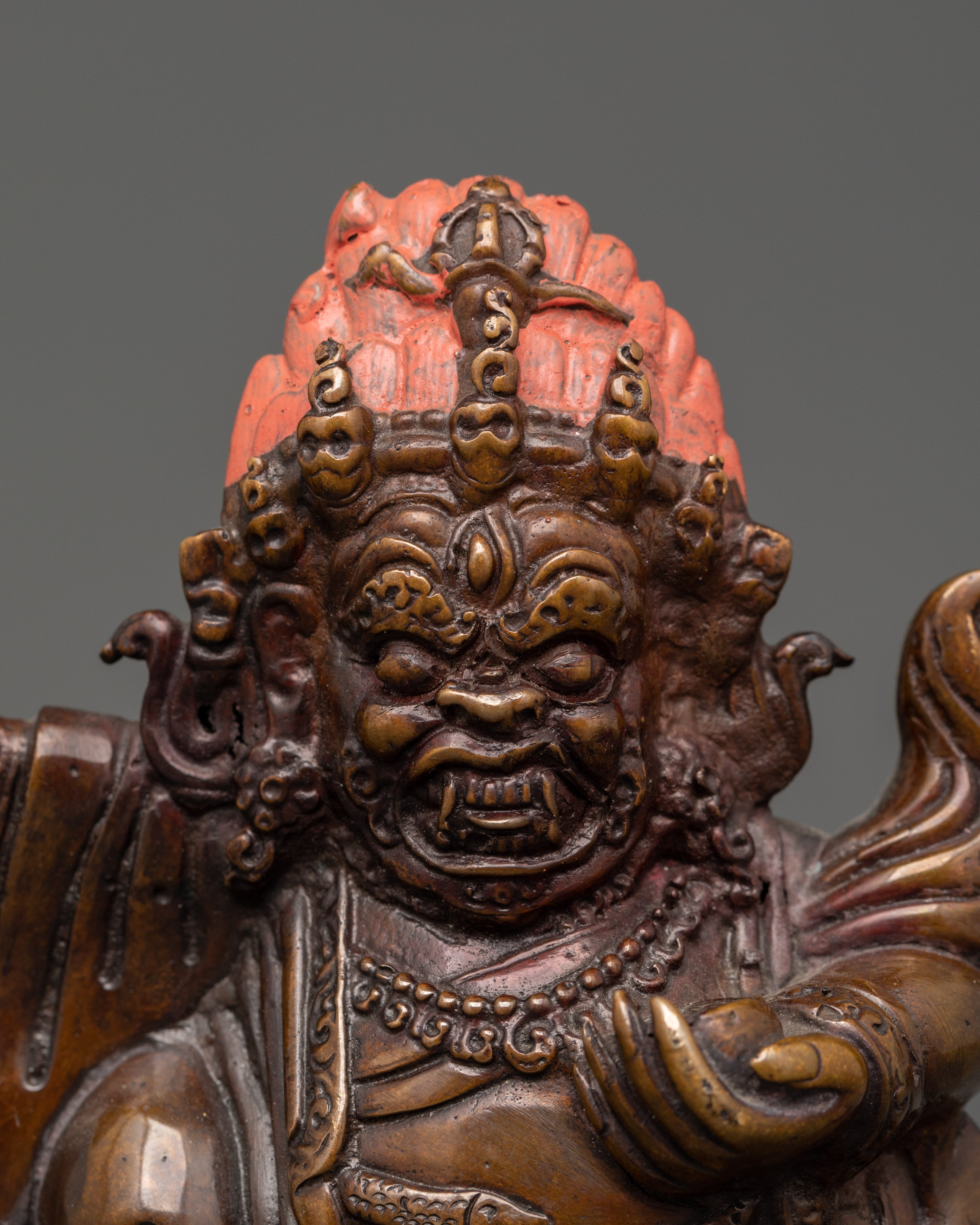Mahakala Bernagchen Tibetan Protector Deity | Home Shrine & Meditation Decor