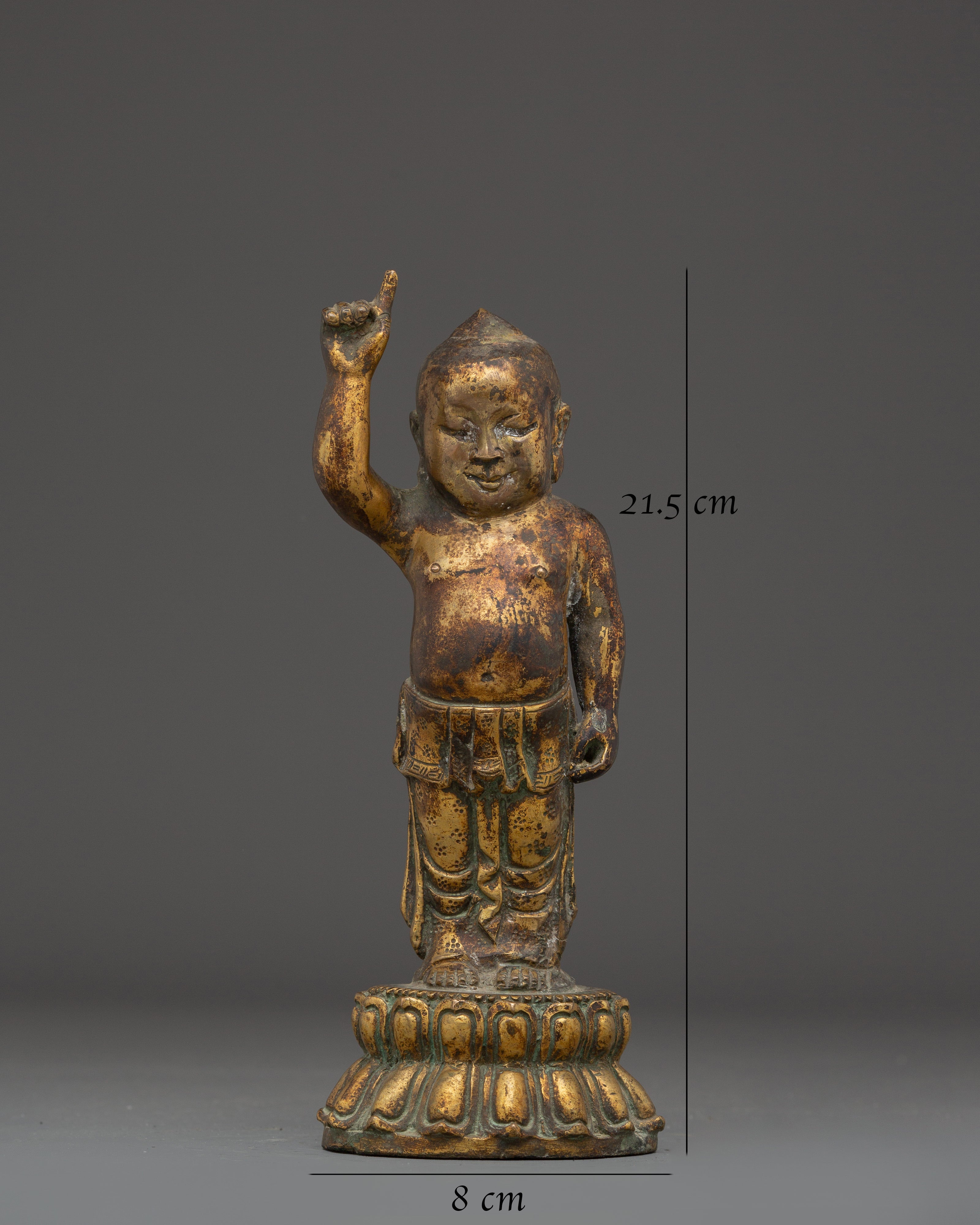Little Buddha Copper Statue | Bring Calm and Balance with the Little Buddha Statue
