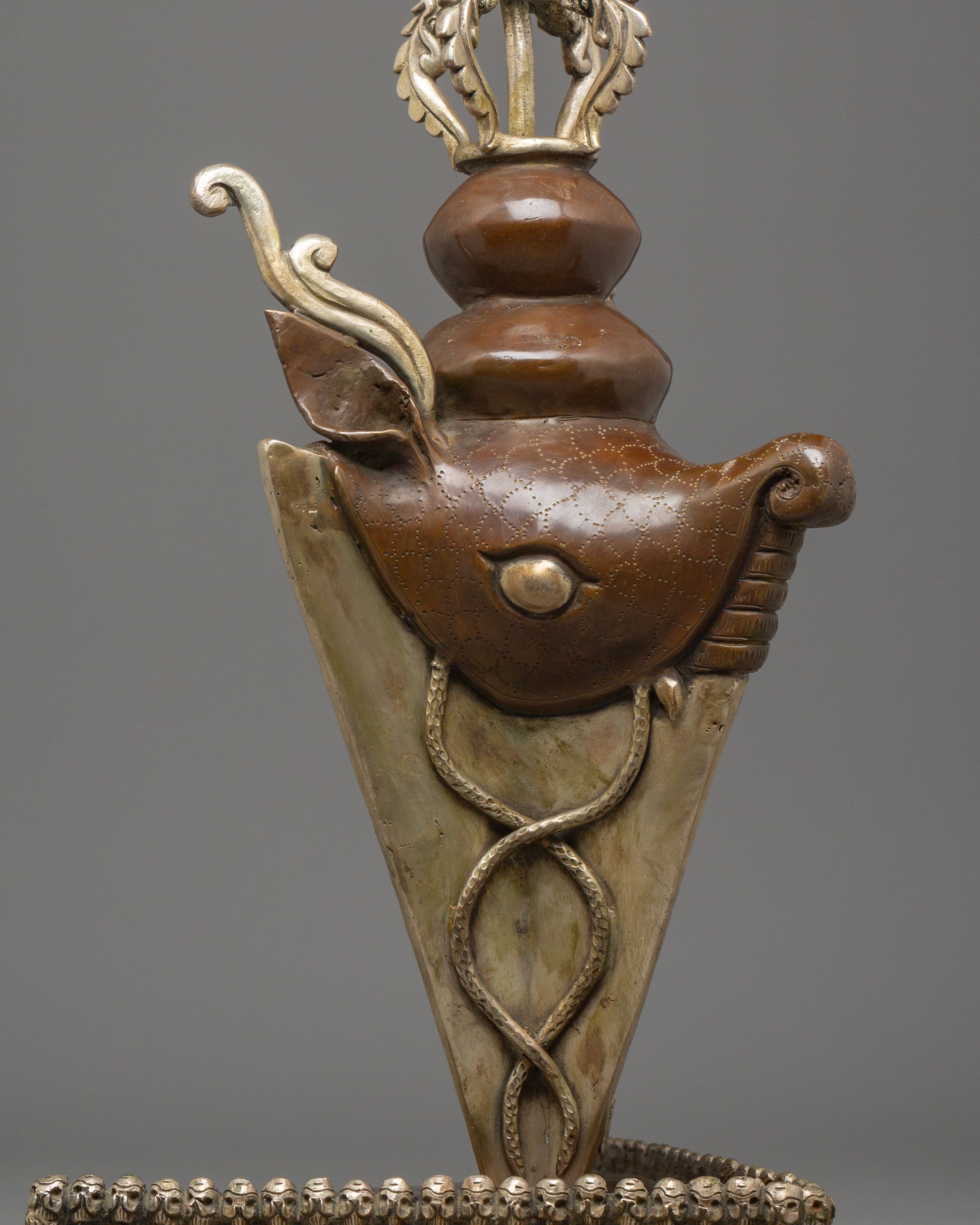 Sacred Phurba Meditation Tool | Tibetan Ritual Dagger with Vajra Designs