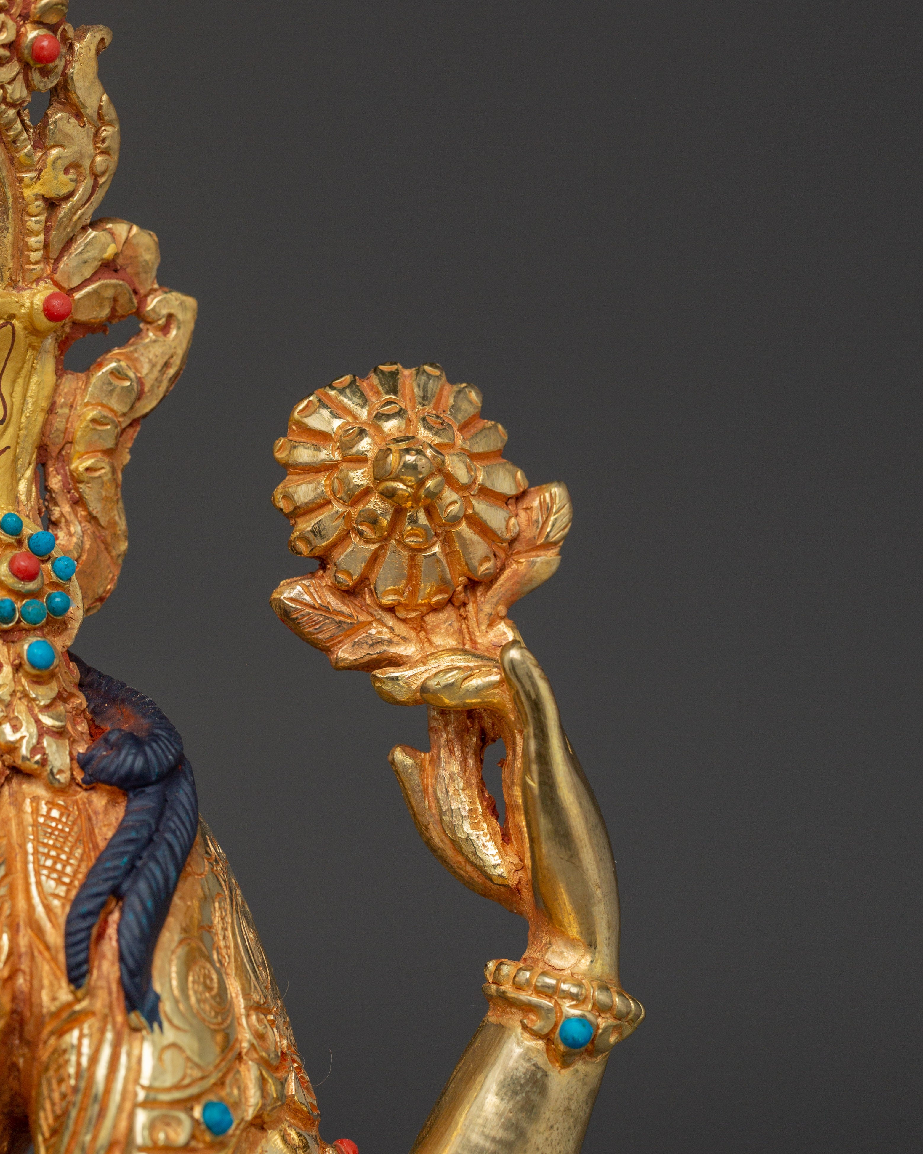 Bodhisattva Four-Armed Chenrezig Artwork | Embodiment of Compassion