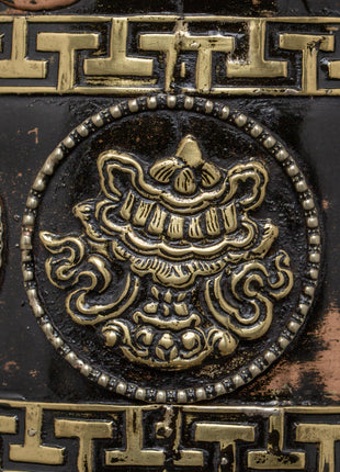 Engraved Copper Tibetan Prayer Wheel | Spiritual Ritual Decor