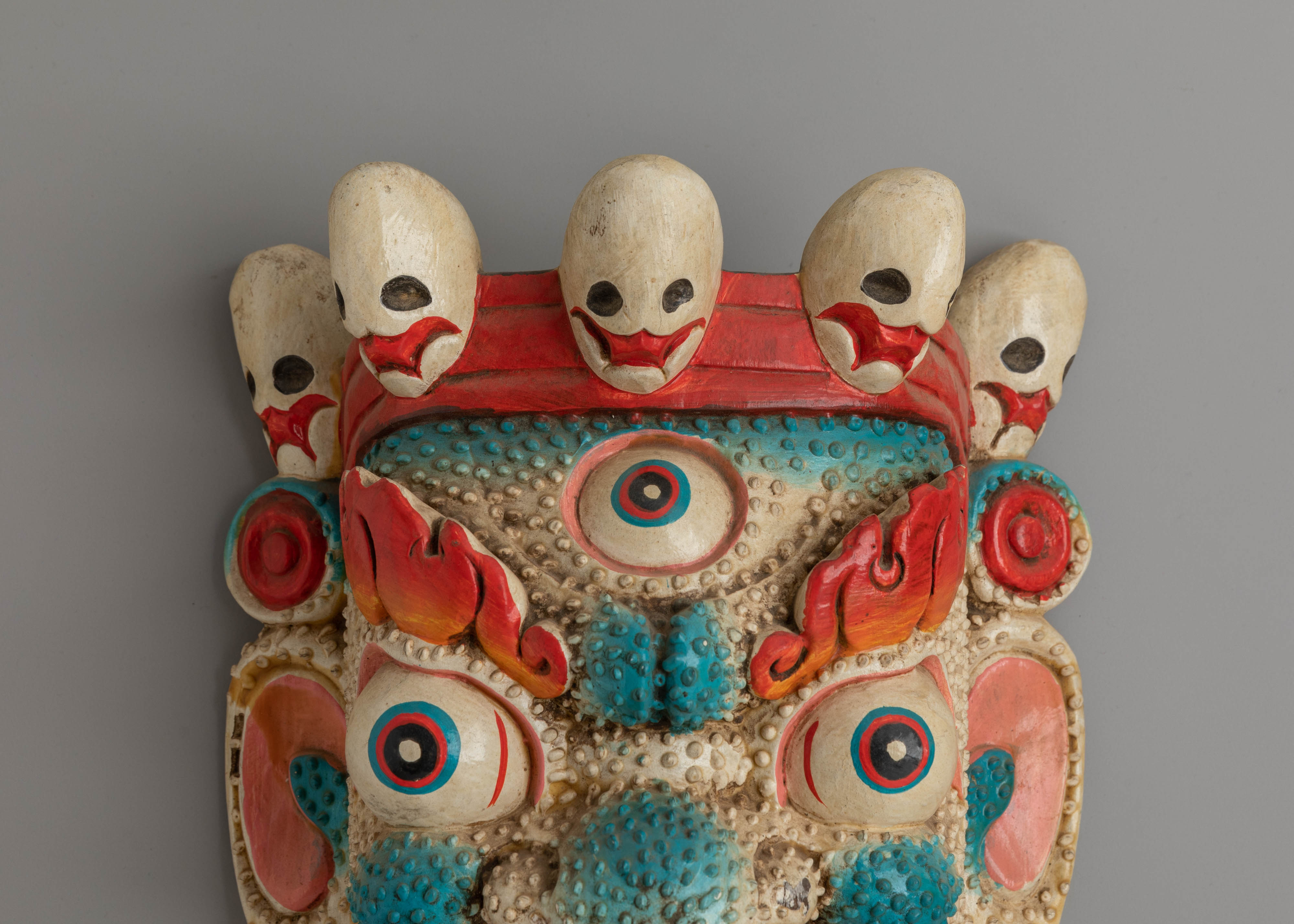 Handcrafted Bhairava Mask Wall Hanging | Tantric Protector Wall Hanging