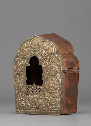 Handcrafted Buddhist Ghau Box for Shrines & Good Fortune | Buddhist Amulet Treasure Box