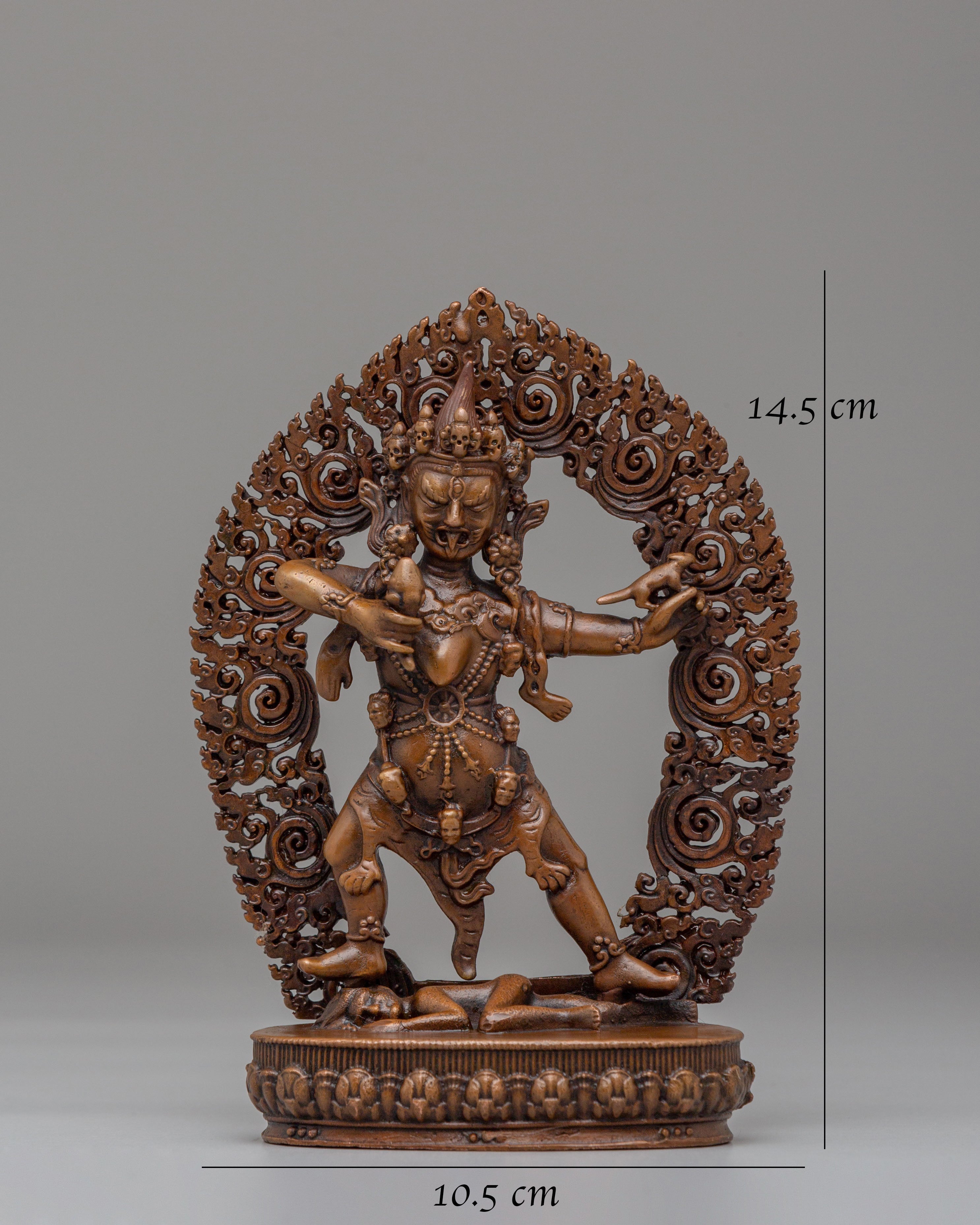 Handmade Three Nyingma Protectors | Rahula Dorje Legpa Ekajati Statue