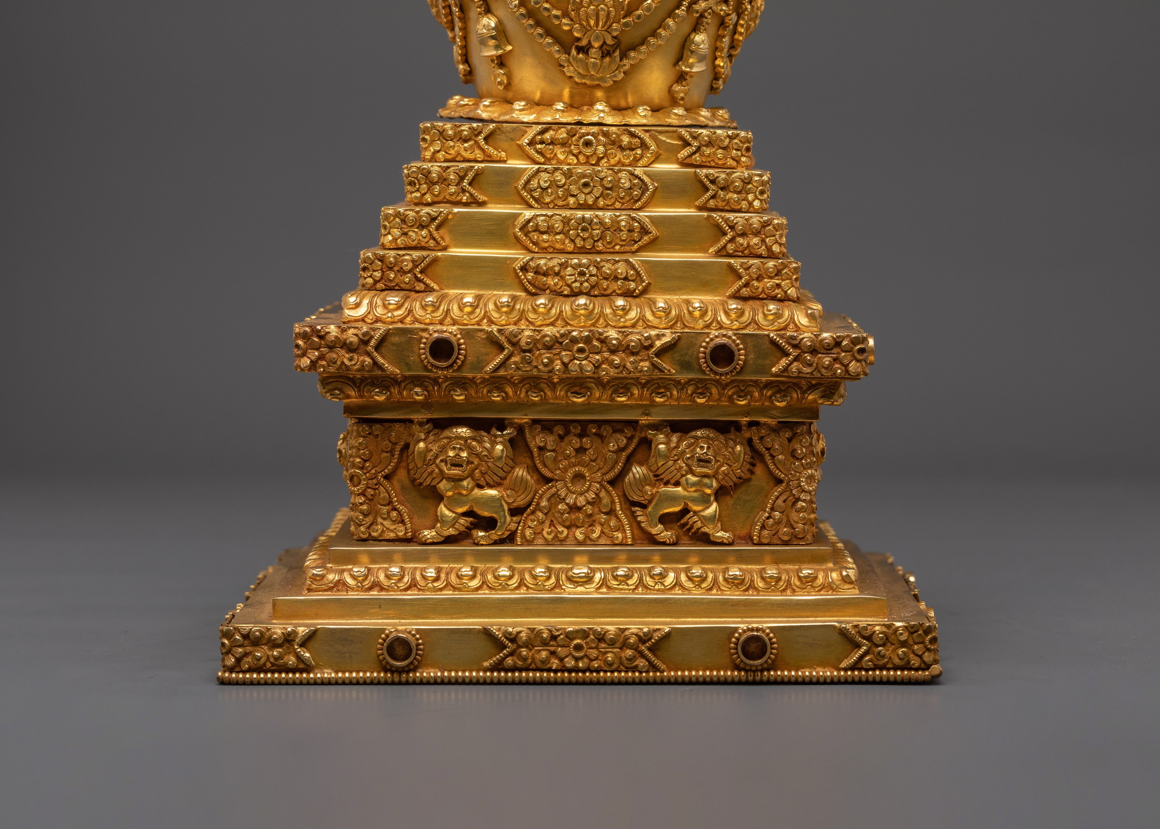 Spiritual Stupa Sculpture | Handcrafted Tibetan Buddhist Art