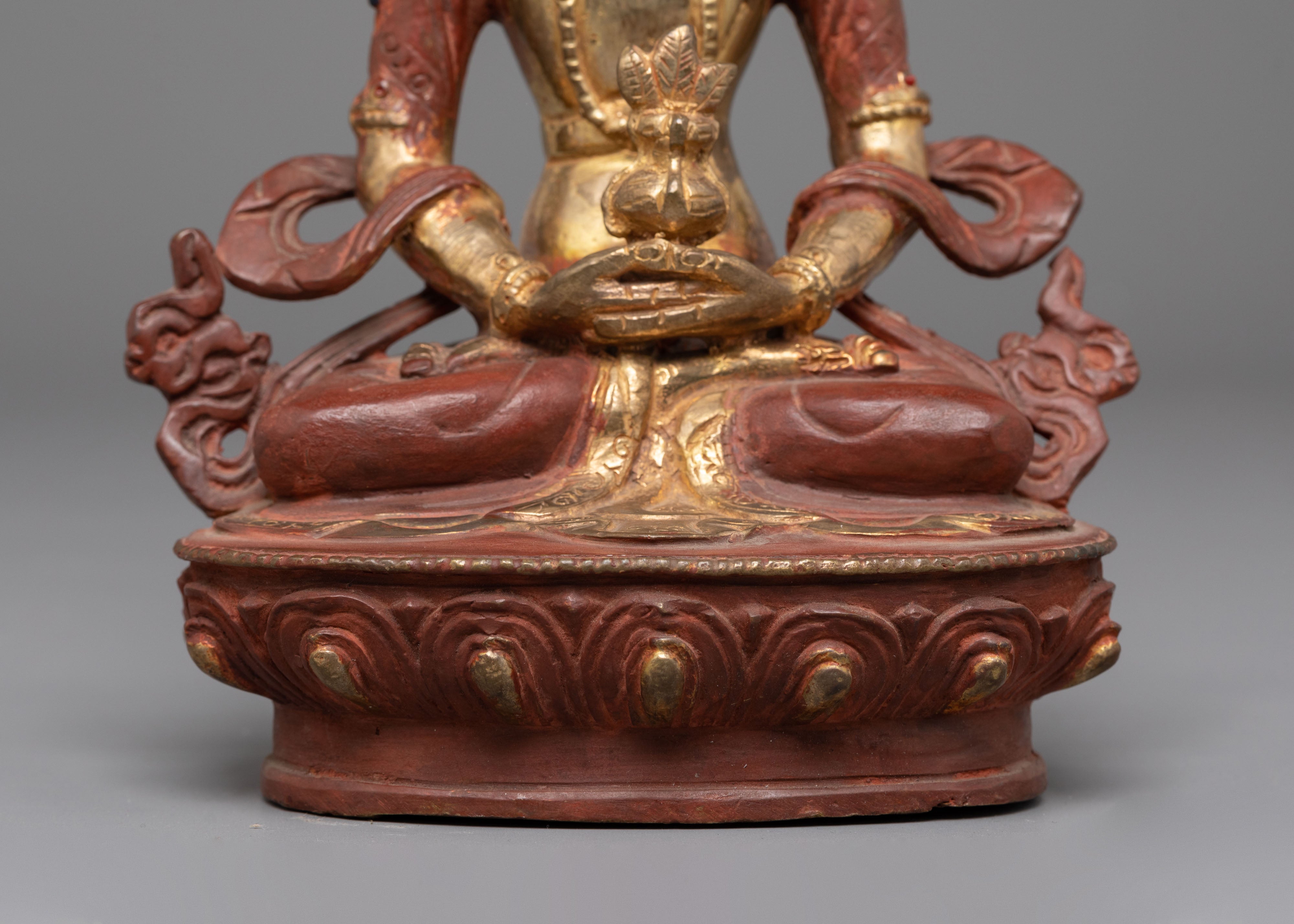 Handmade Statue of Tibetan Deity Amitayus | Compassion and Longevity