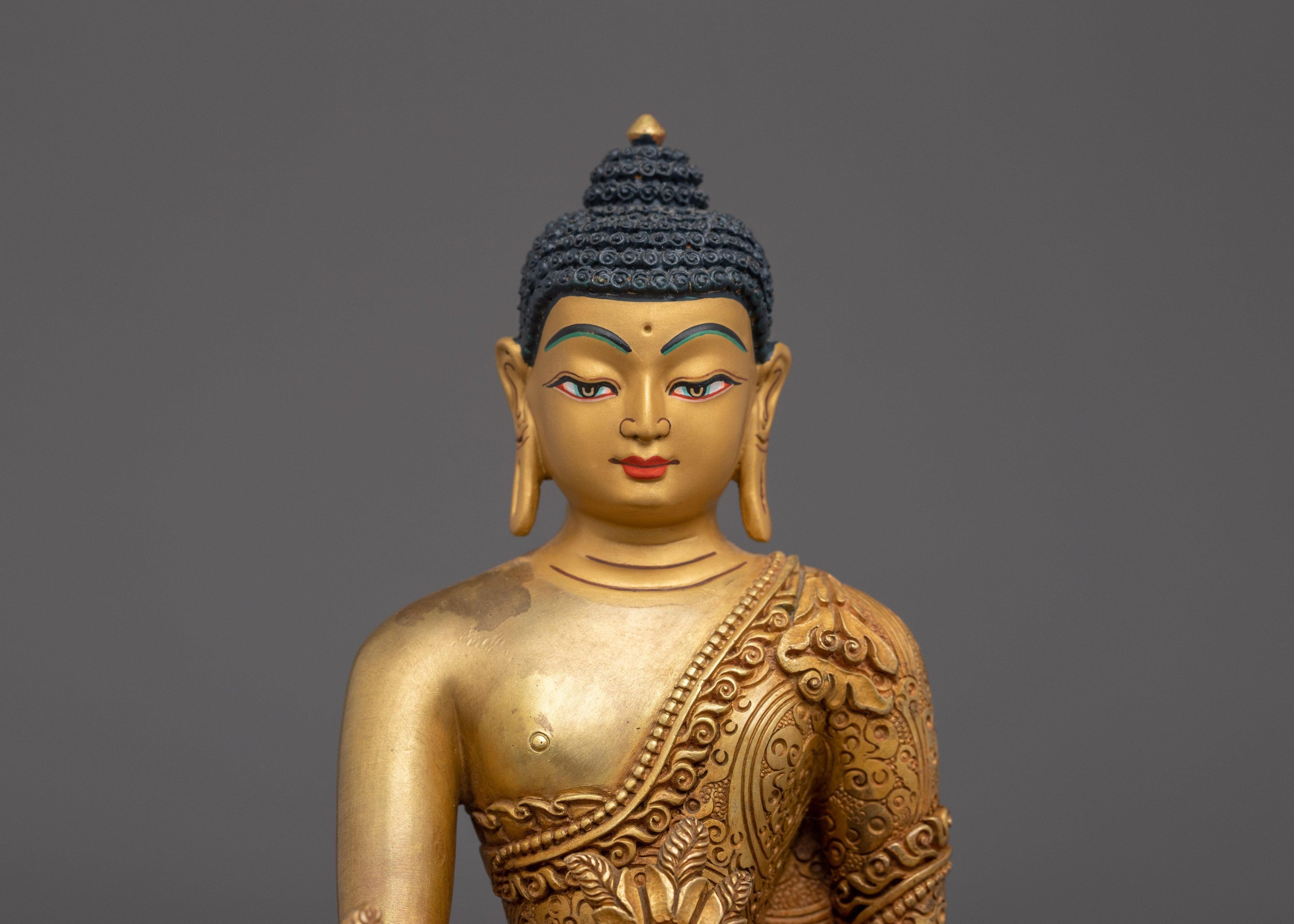 Copper Supreme Healer Medicine Buddha Statue | Powerful Tibetan Sculpture for Wellness