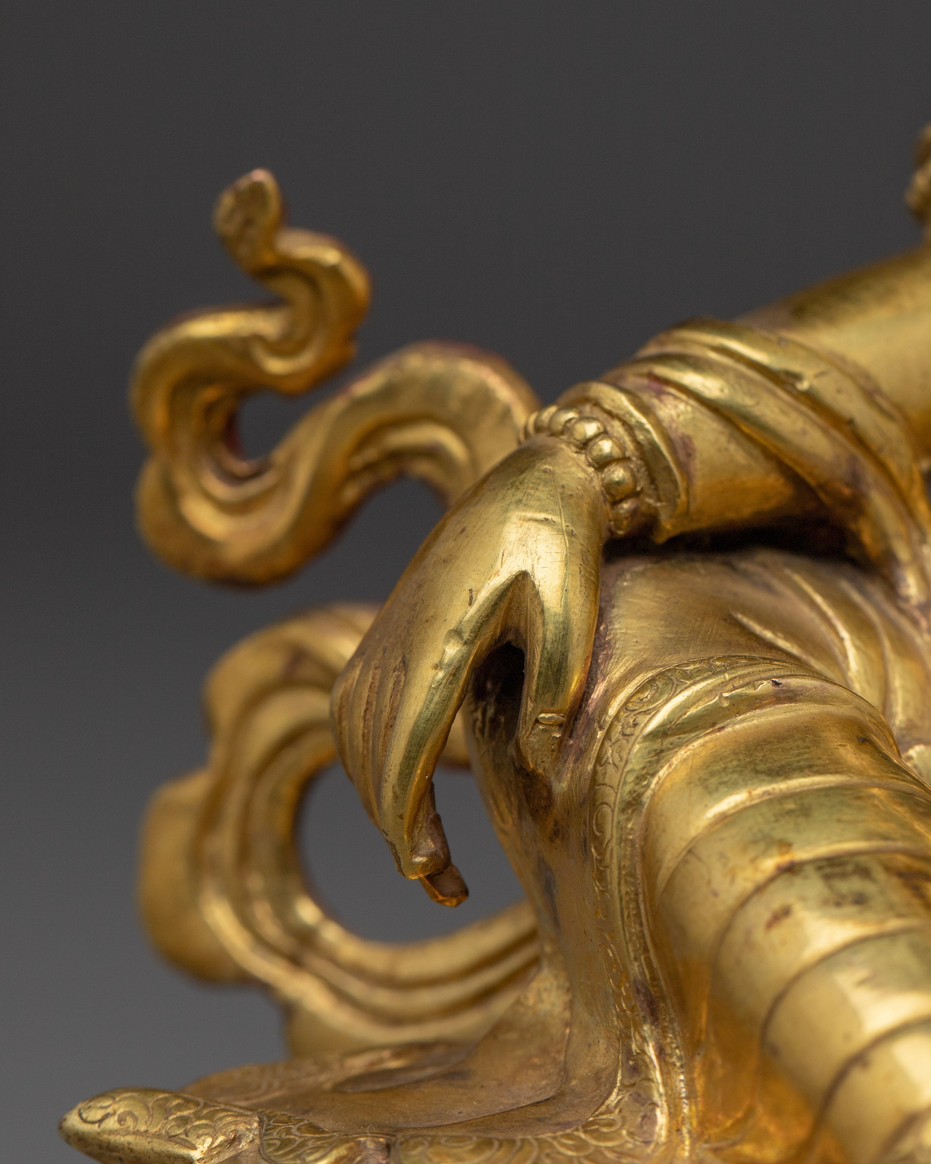 Golden Two Armed Chenrezig Statue  | Spiritual Enlightenment