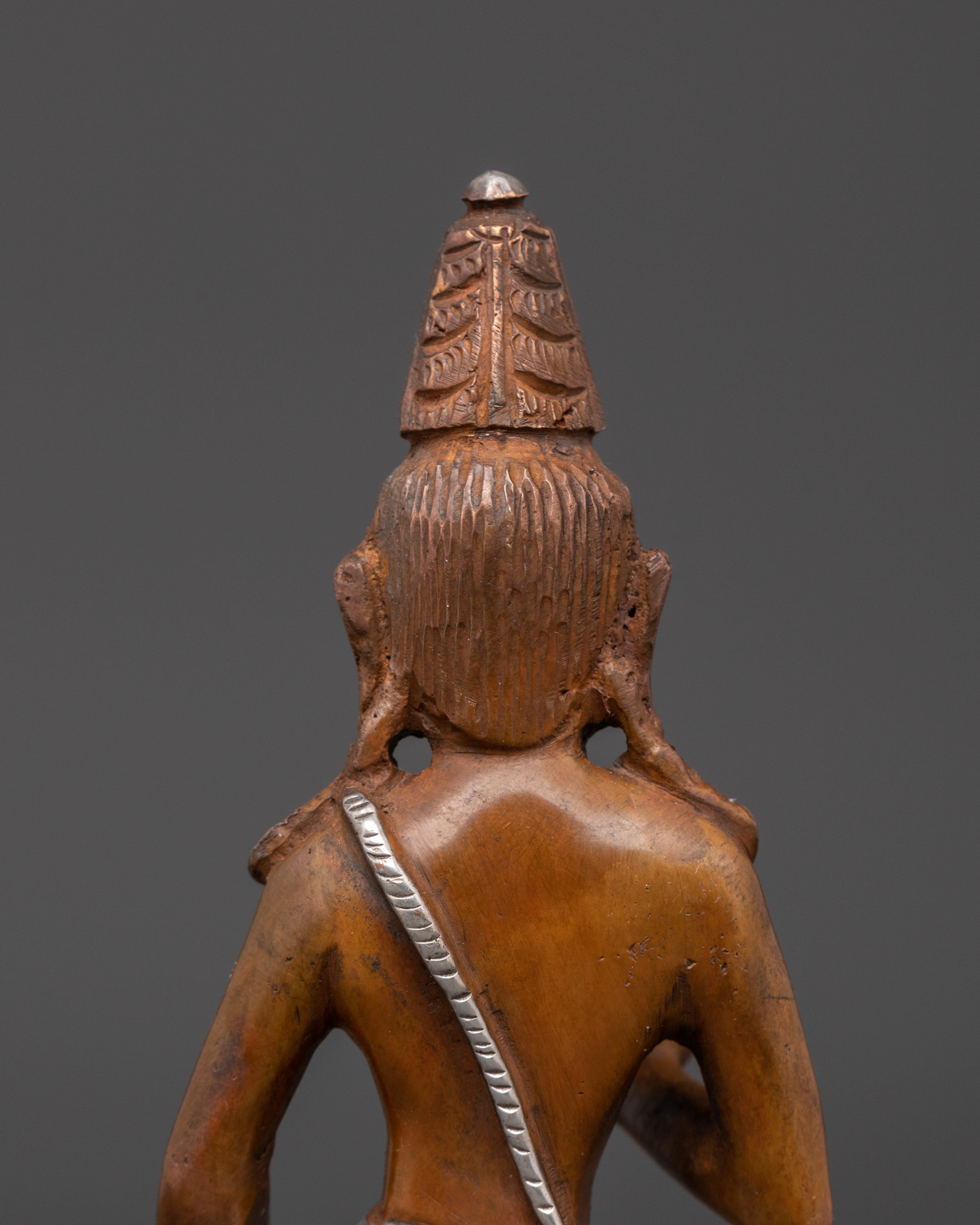 Lokeshwor Handmade statue | Silver Plated Buddhist Deity