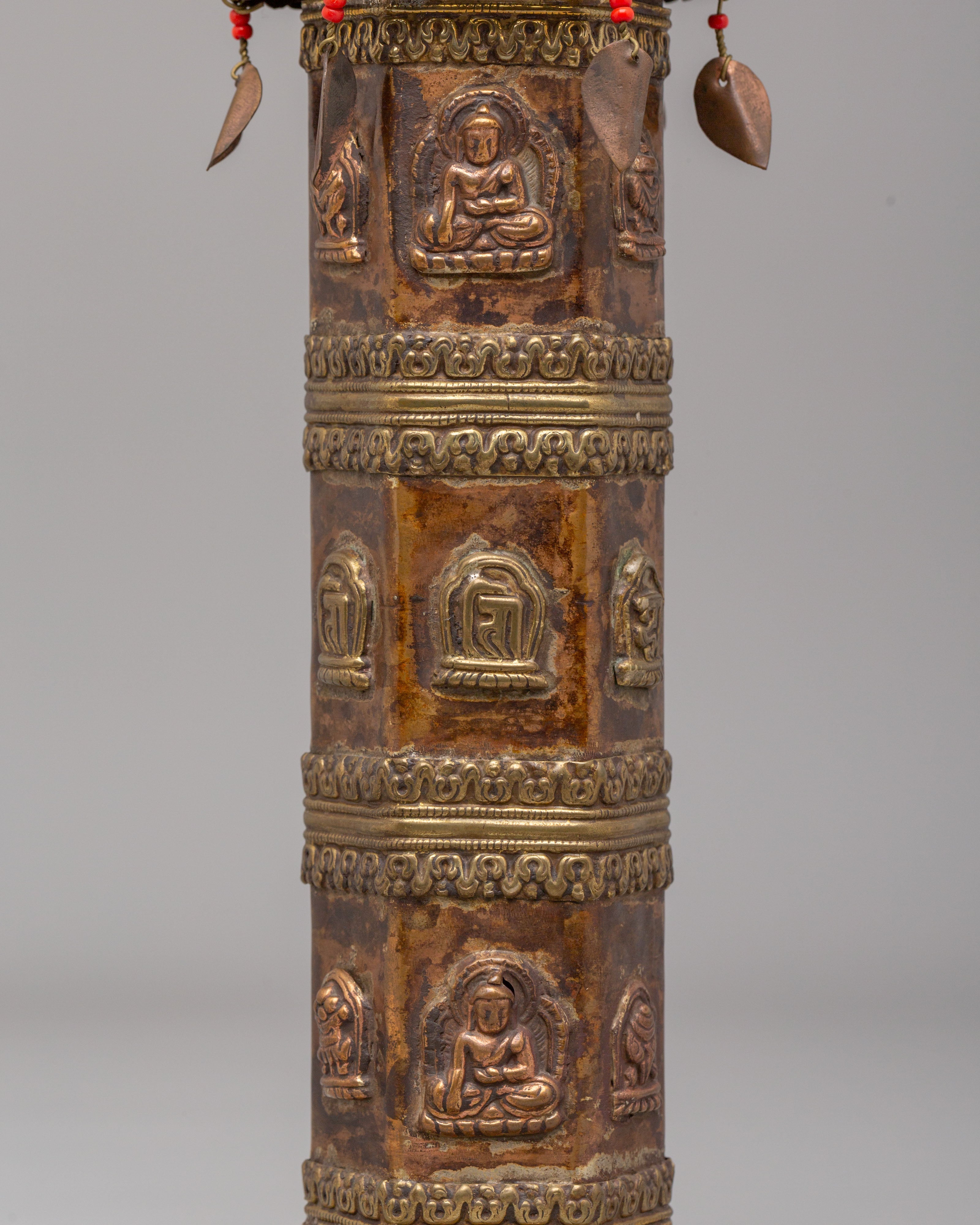 Himalayan Carved Incense Burner Pair | Ritual & Meditation Offering Vessels