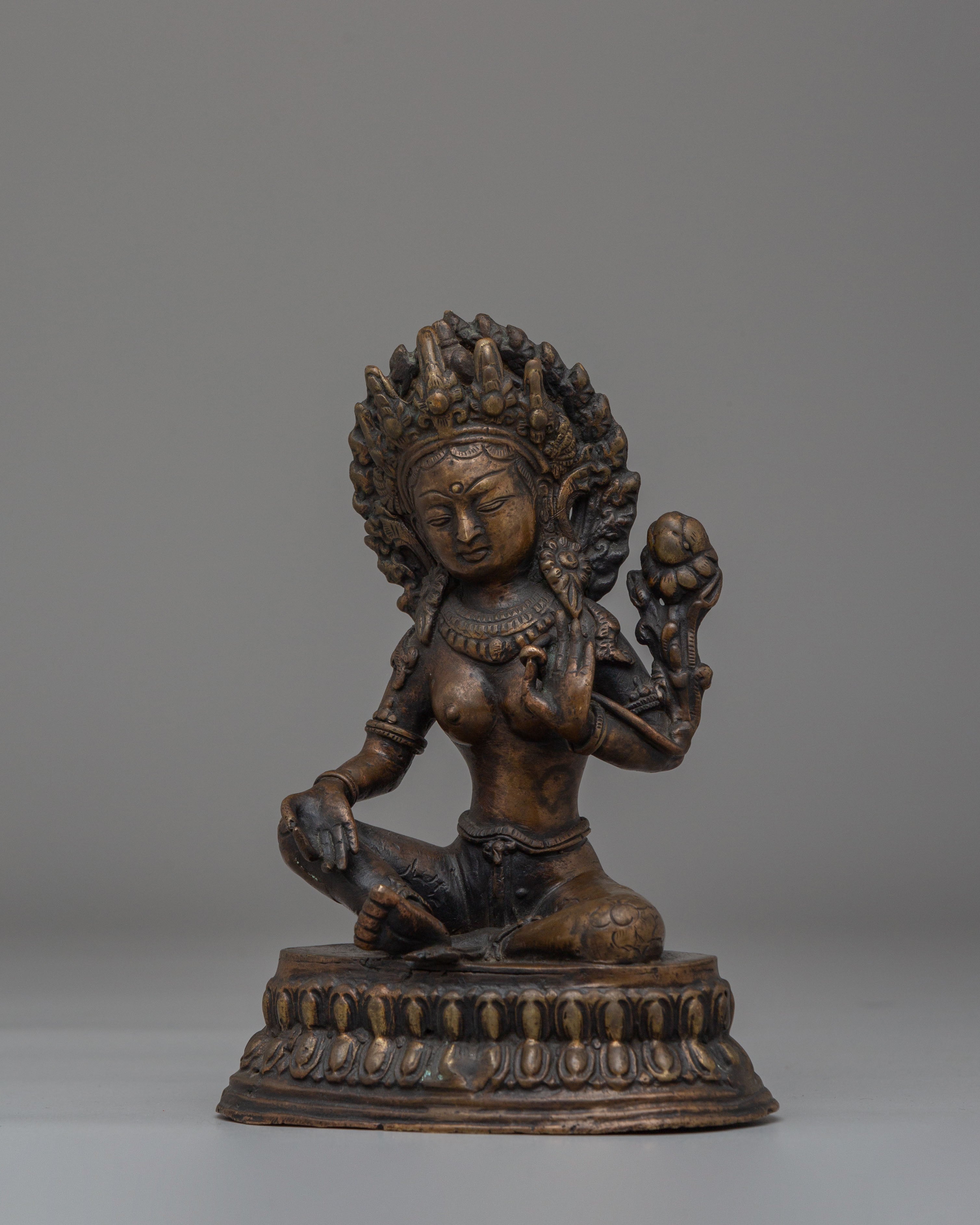 Sacred Shyama Tara Statue for Altar | Tibetan Buddhist Art