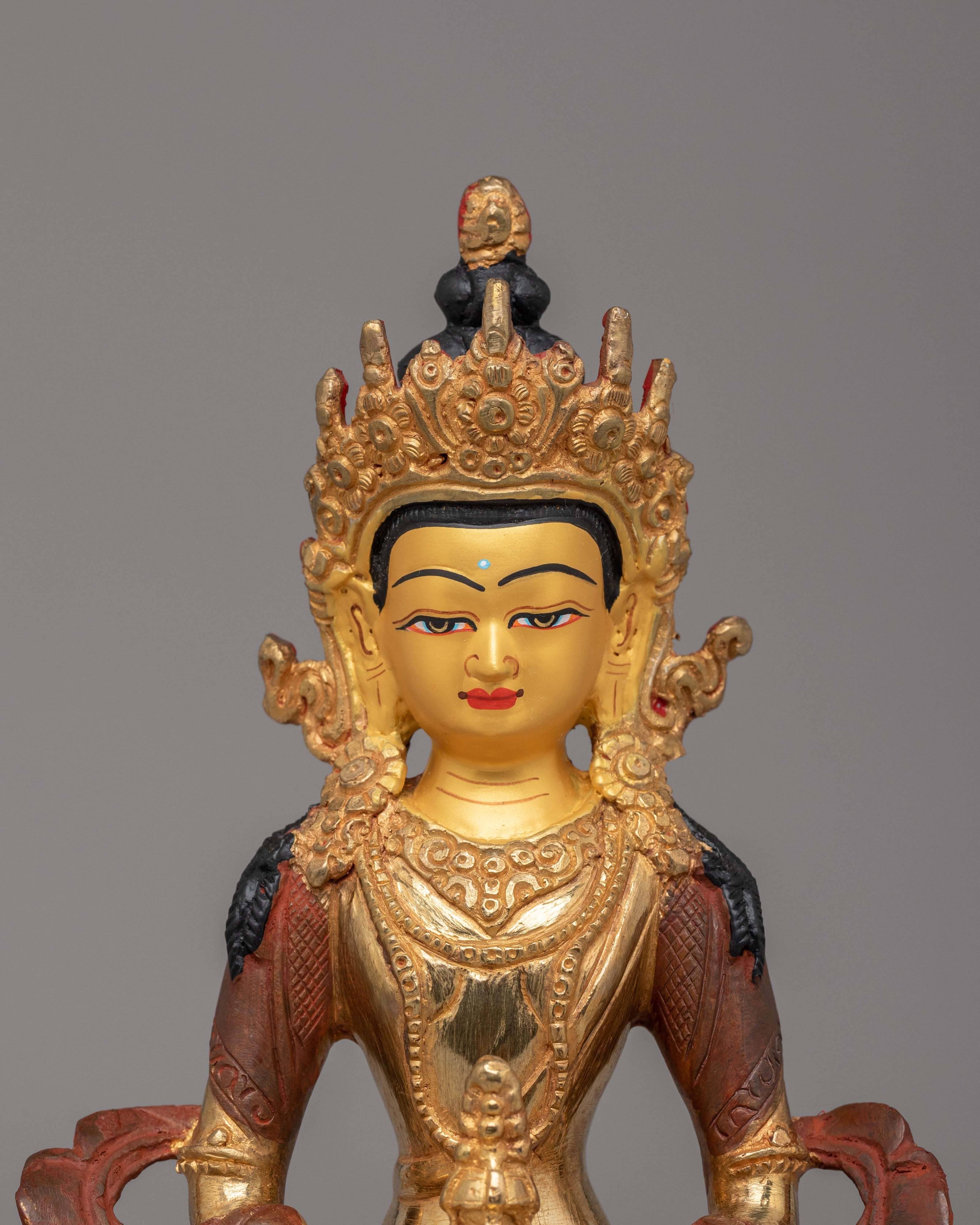 Tibetan Amitayus Buddha Sculpture | A Sacred Symbol of Longevity and Blessings
