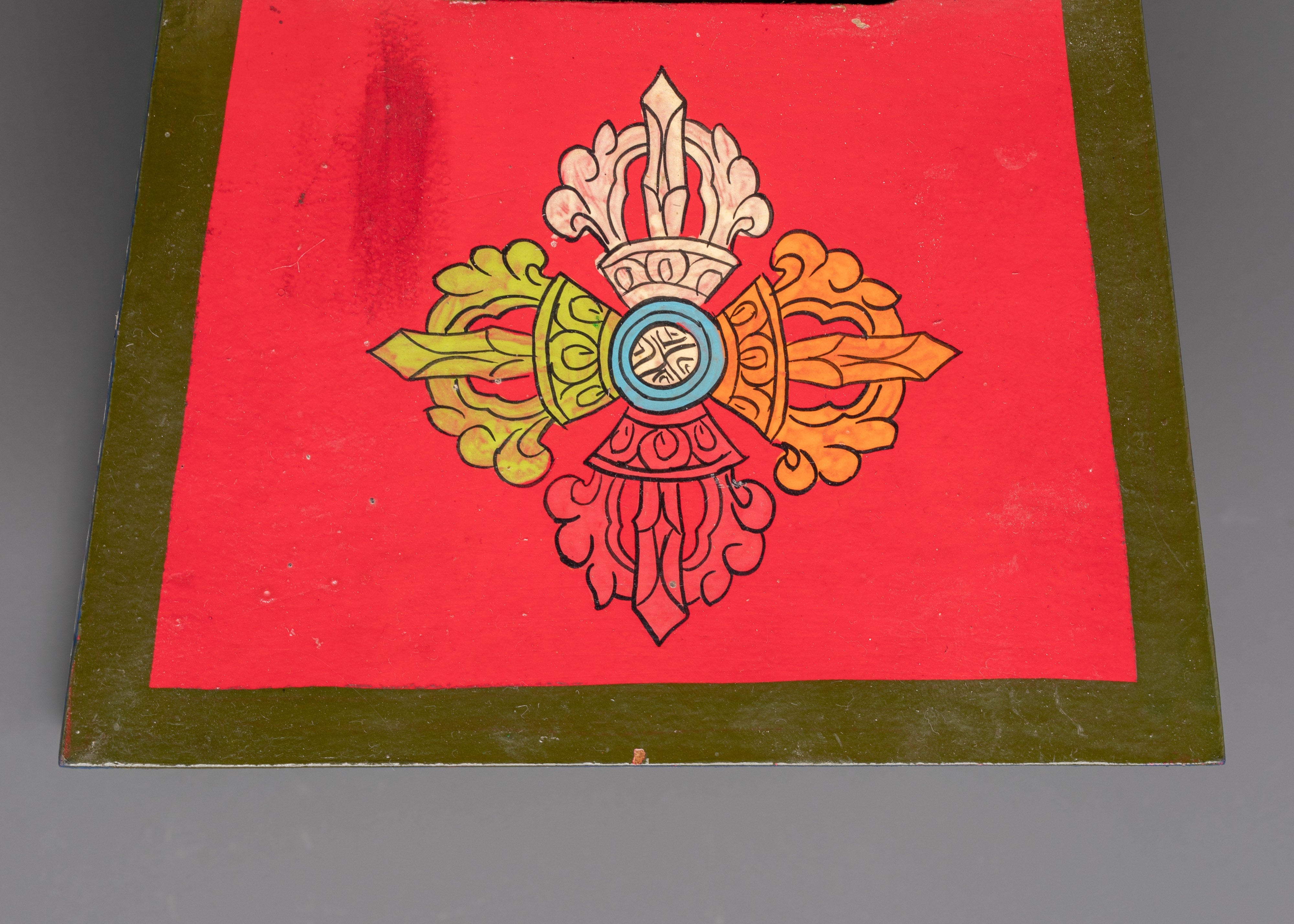 Handmade Traditional Buddhist Shrine Throne | Hand-Painted Tibetan Altar