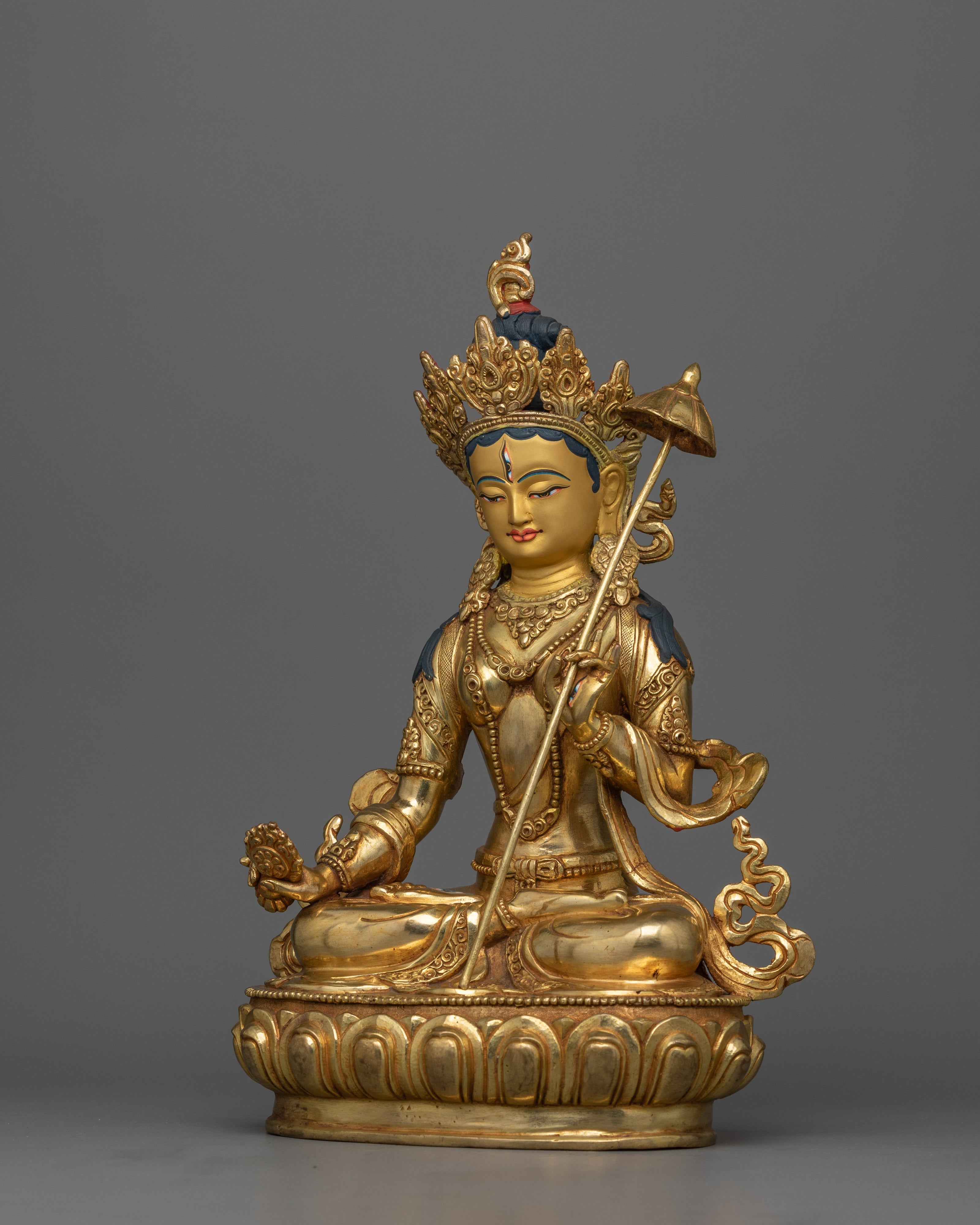 Tibetan Sitatapatra Statue "Dukar" | An Emanation of Avalokiteshvara