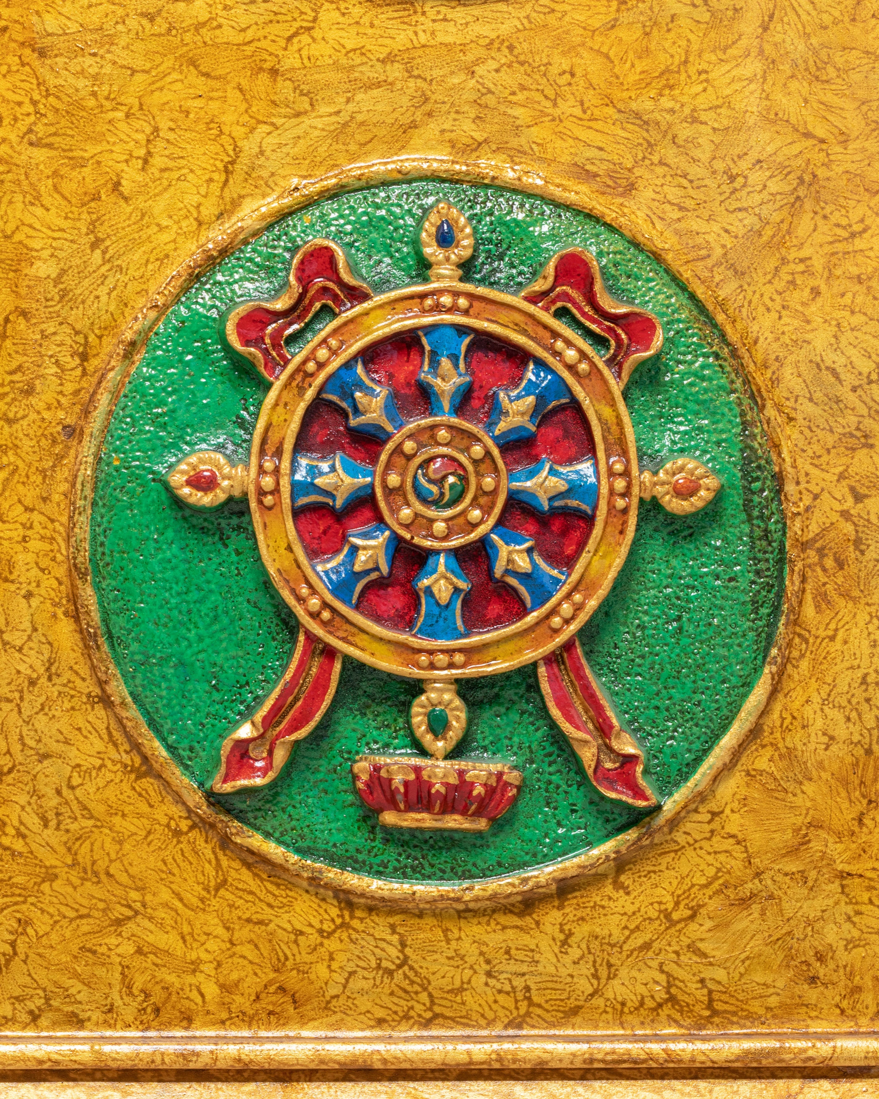 Sacred Eight Auspicious Symbol Wall Hanging | Buddhist Art Decor