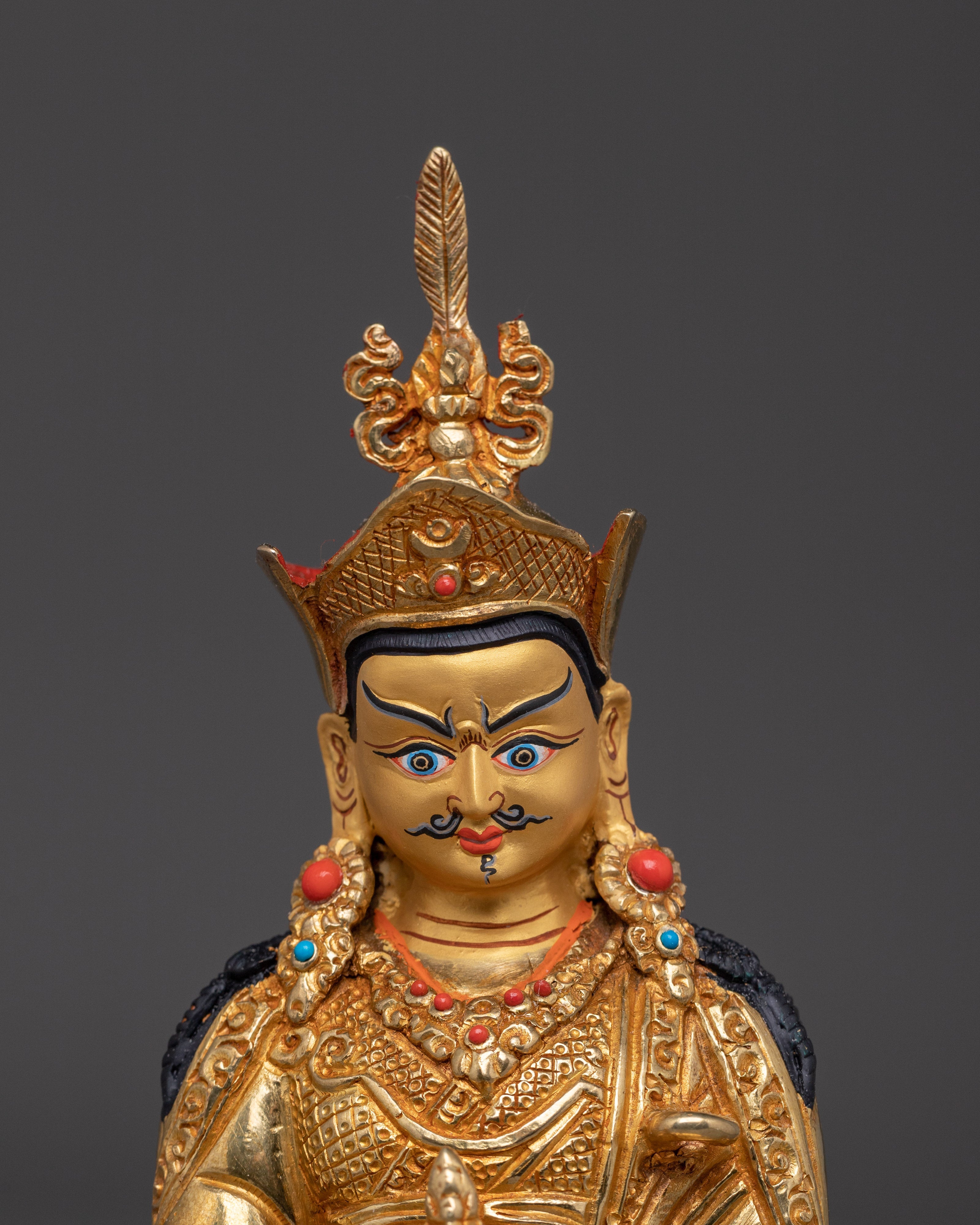 Tantric Teacher Guru Rinpoche Statue | Padmasambhava Decor Figurine