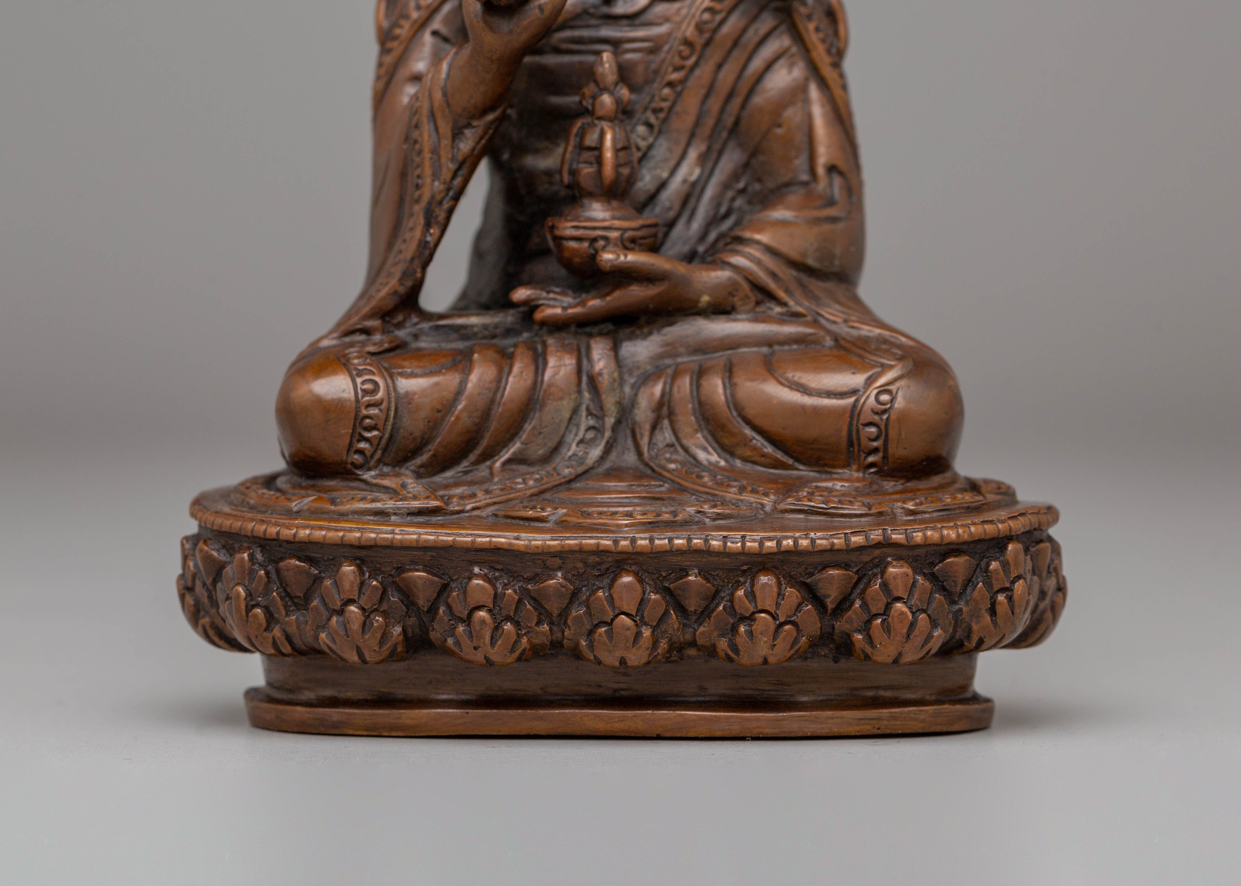 Handcrafted Tibetan Guru Tsokye Dorje Statue | Tibetan Deity Sculpture