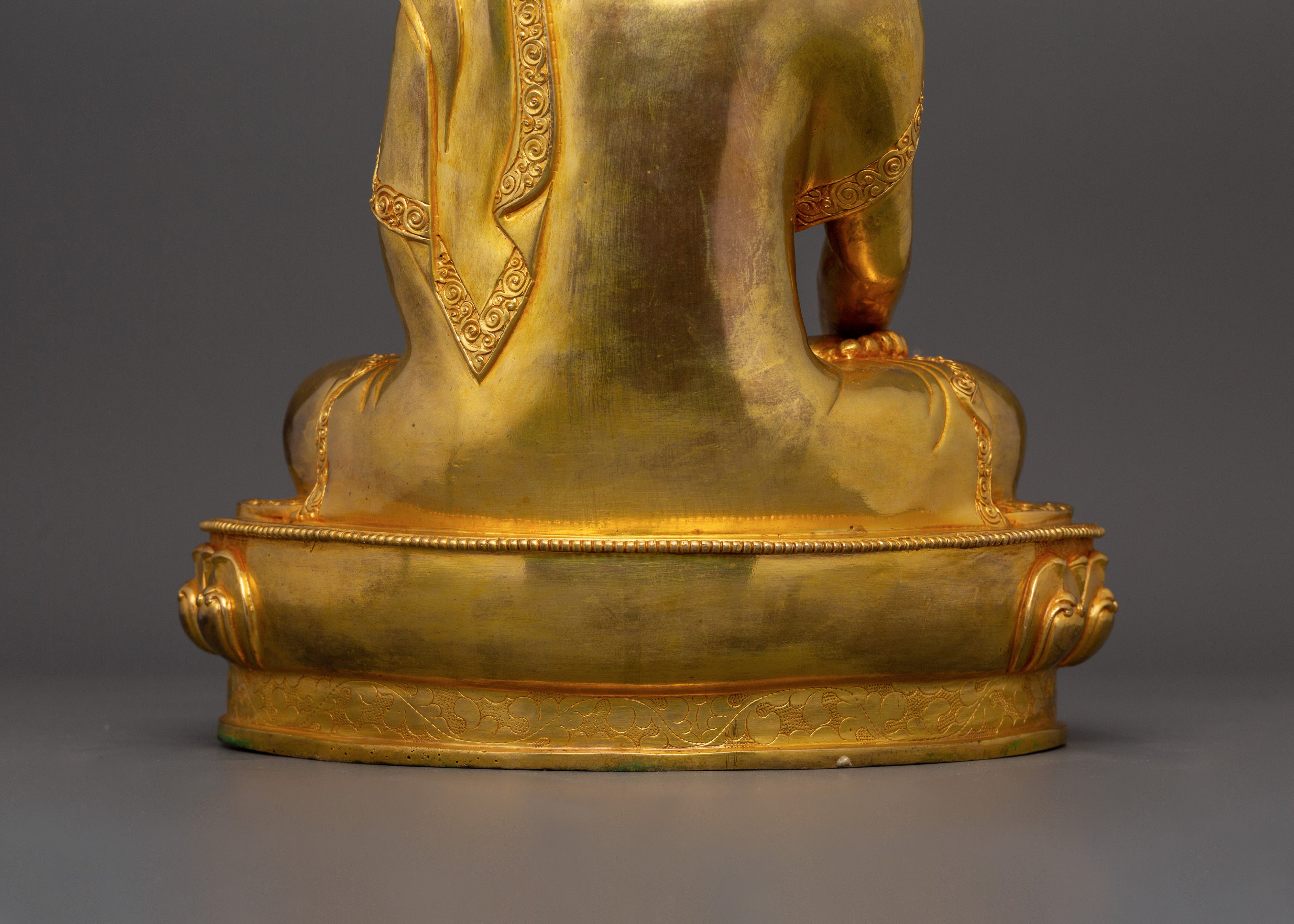 Gold-Plated Shakyamuni Buddha Statue | Meditation Altar Decor