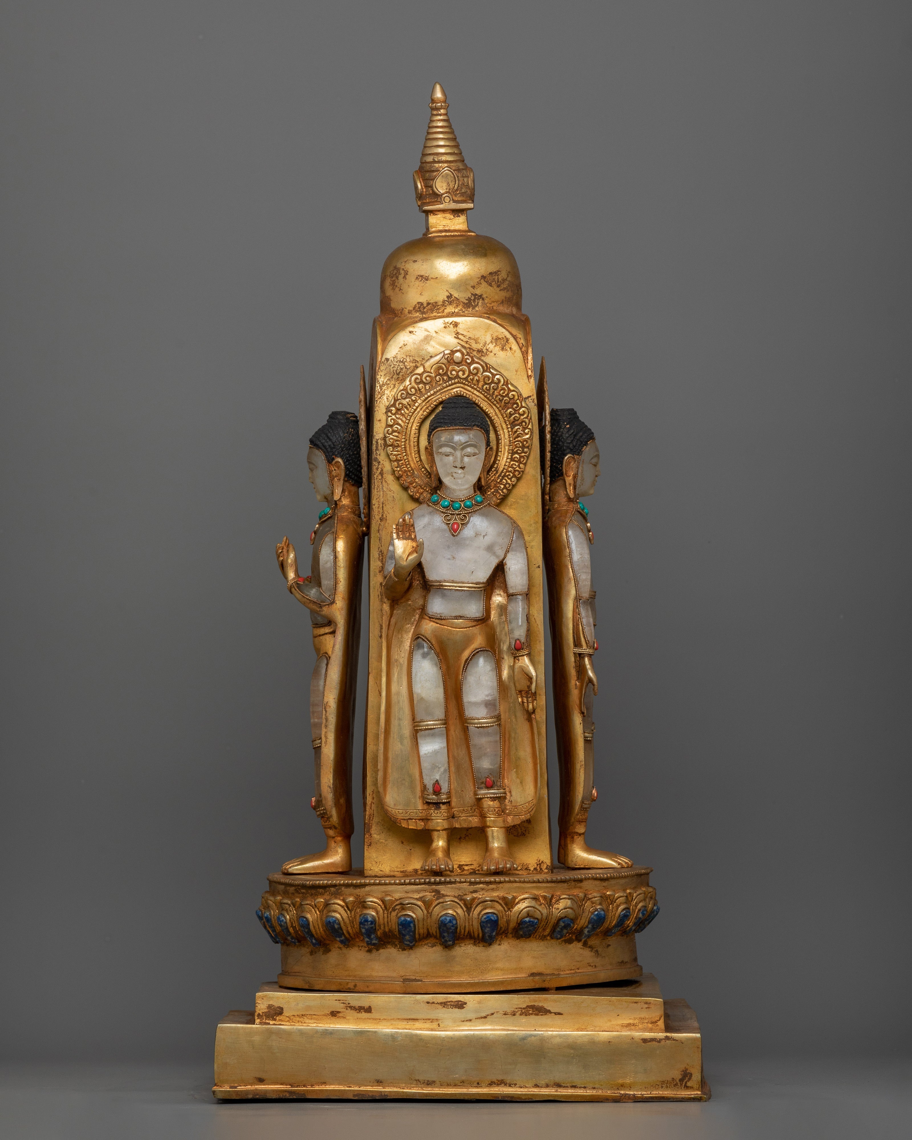 abhaya mudra standing buddha