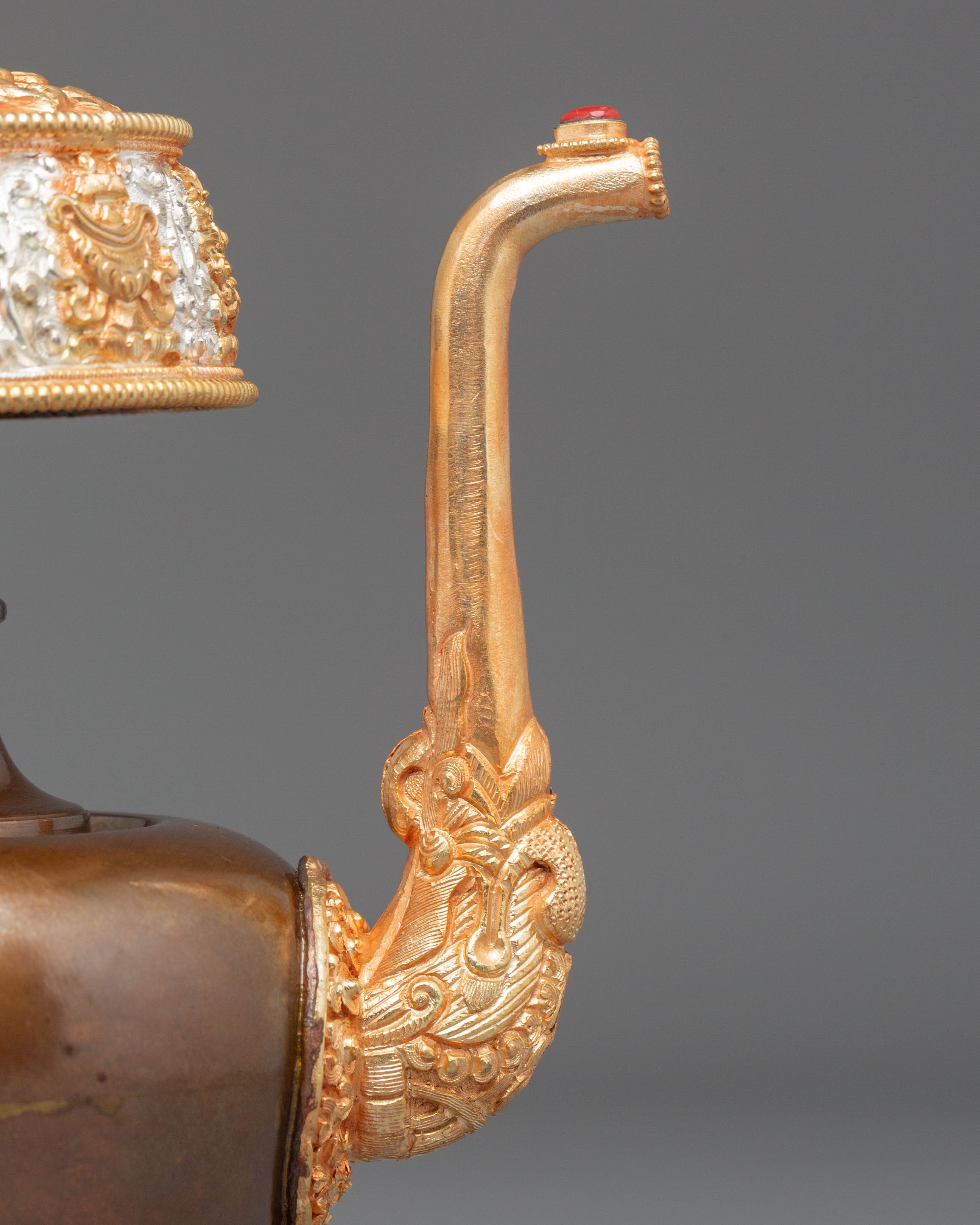 Tibetan Ceremonial Bhumba Set | Buddhist Ritual Offering Vessel