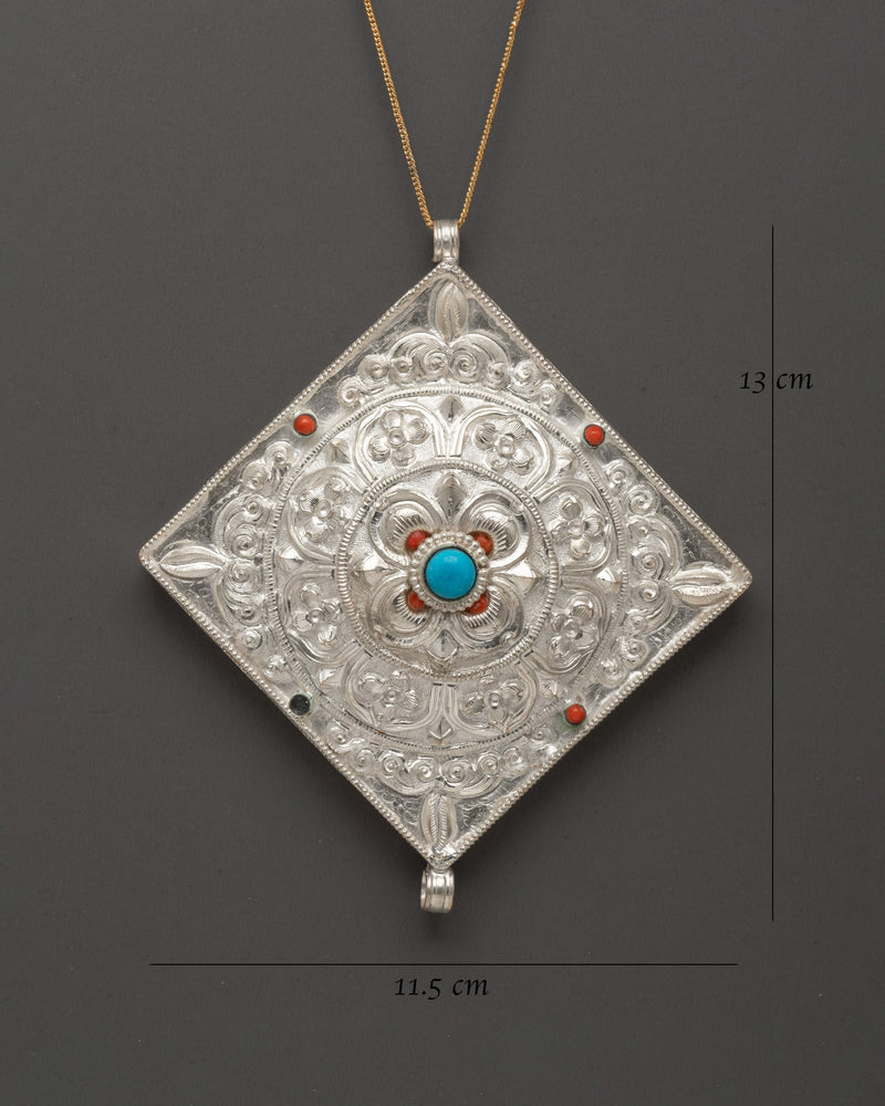 Buddhist Ghau Box Locket | Sacred Tibetan Amulet For Spiritual Protection