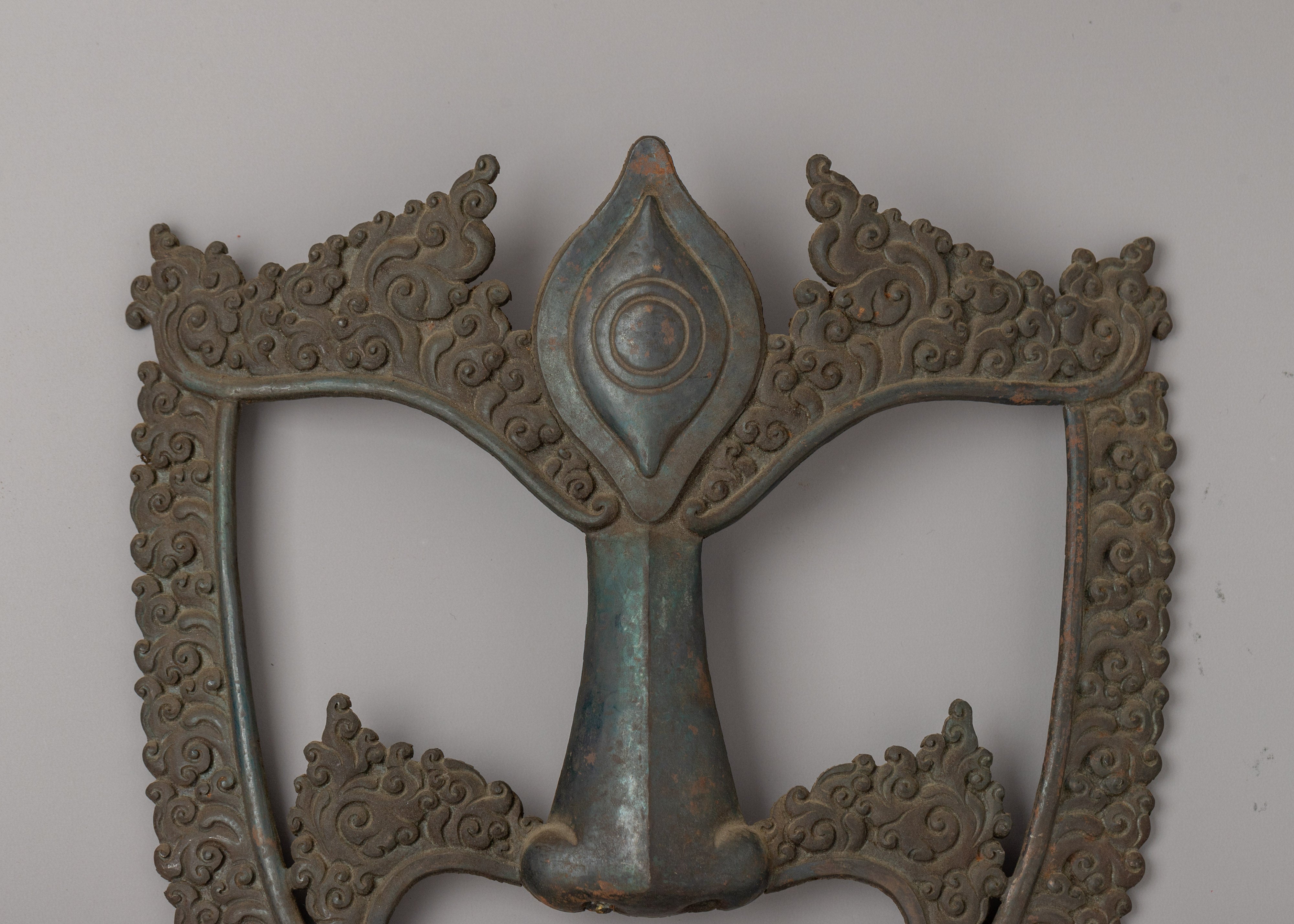 Buddhist Ritual Dance Mask | Himalayan Sacred Wall Art