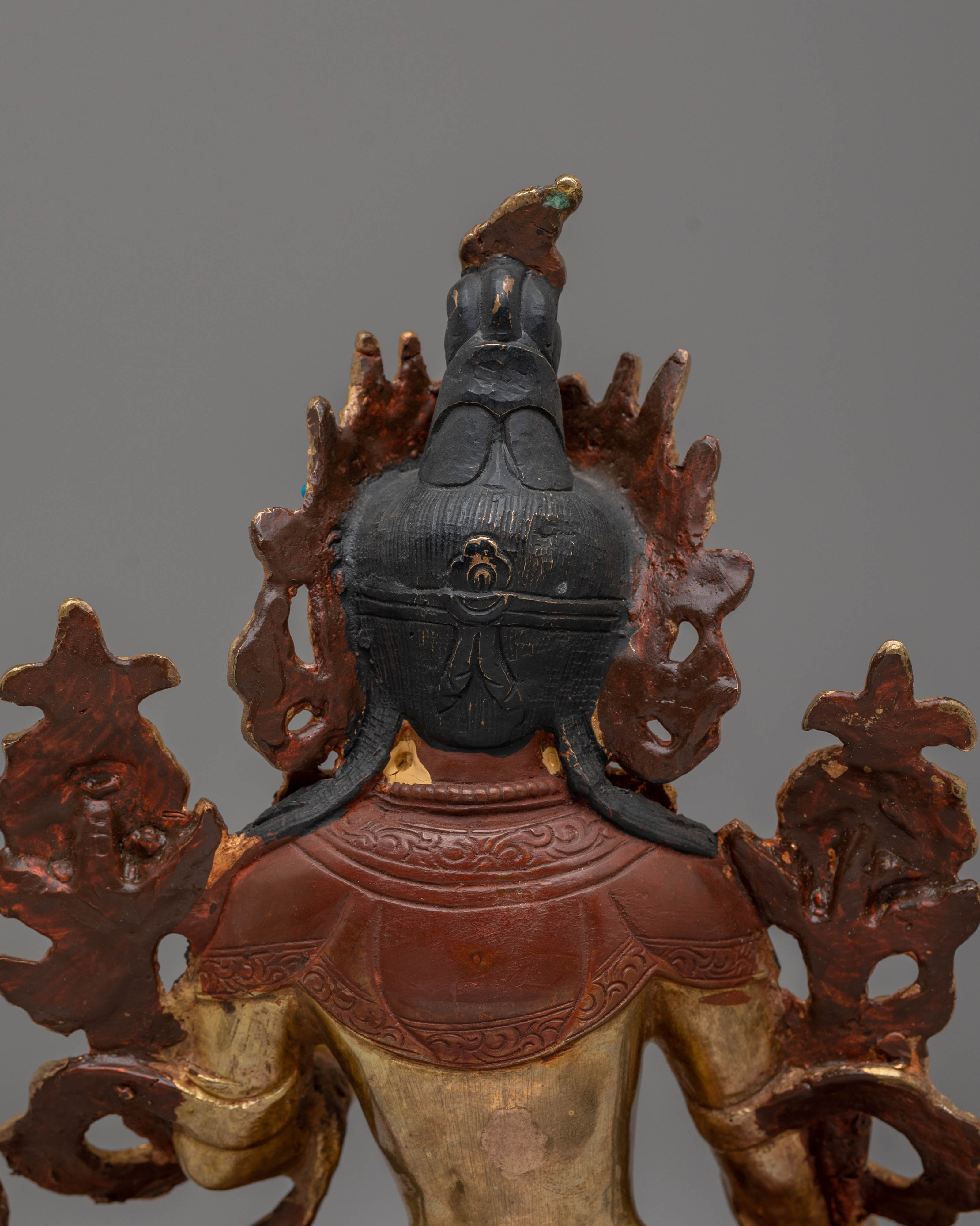 Traditional Tibetan Green Tara Statue | Handcrafted Goddess Sculpture for Meditation