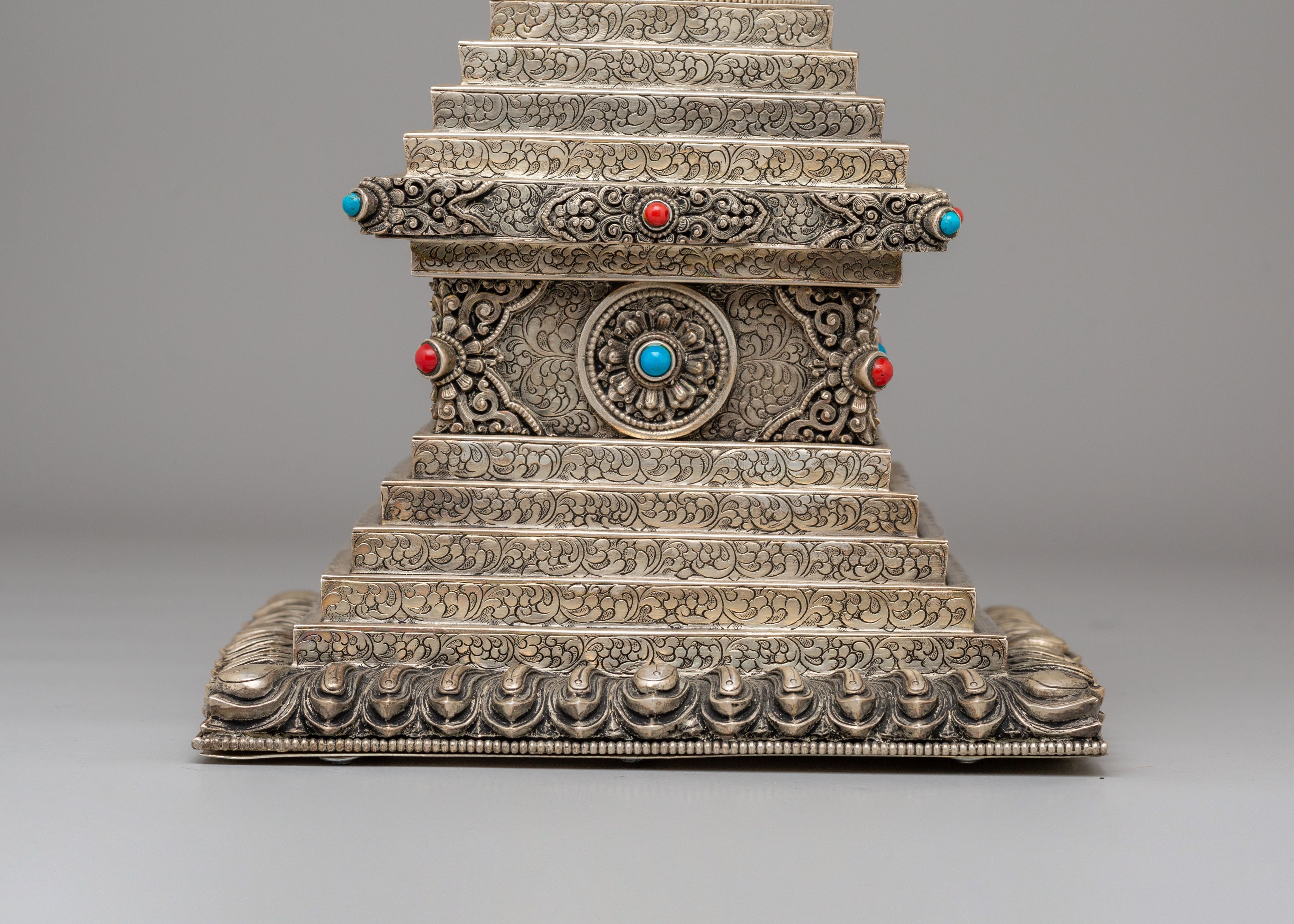 Sacred Buddhist Jangchub Stupa | Gemstone Buddhist Shrine