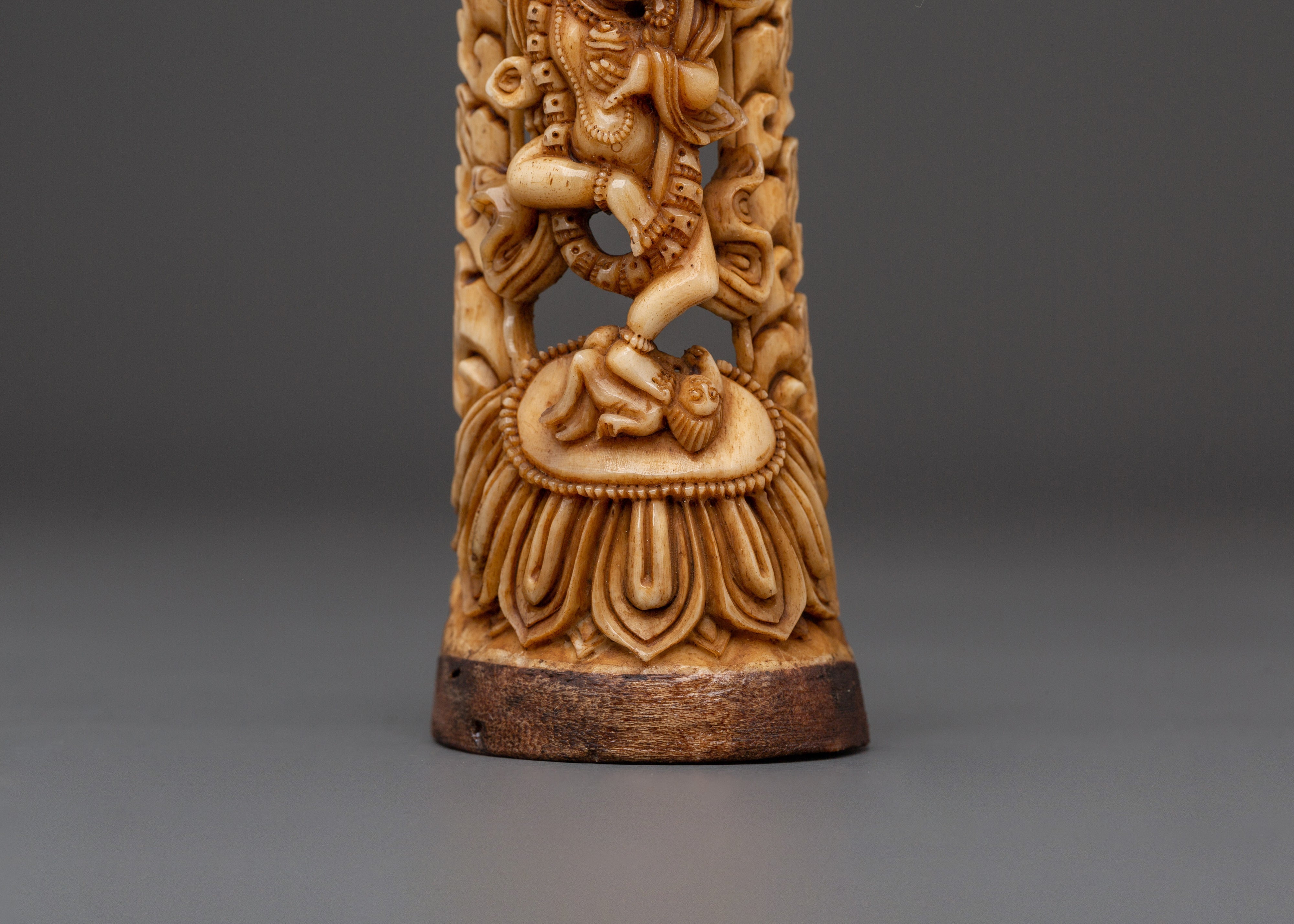 Traditional Dorje Phagmo Bone Statue | Buddhist Vajravarahi Sculpture