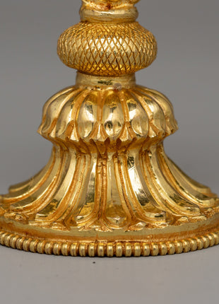 Dharma Wheel and Pair Of Deer | Traditional Buddhist Decor for Peaceful Spaces