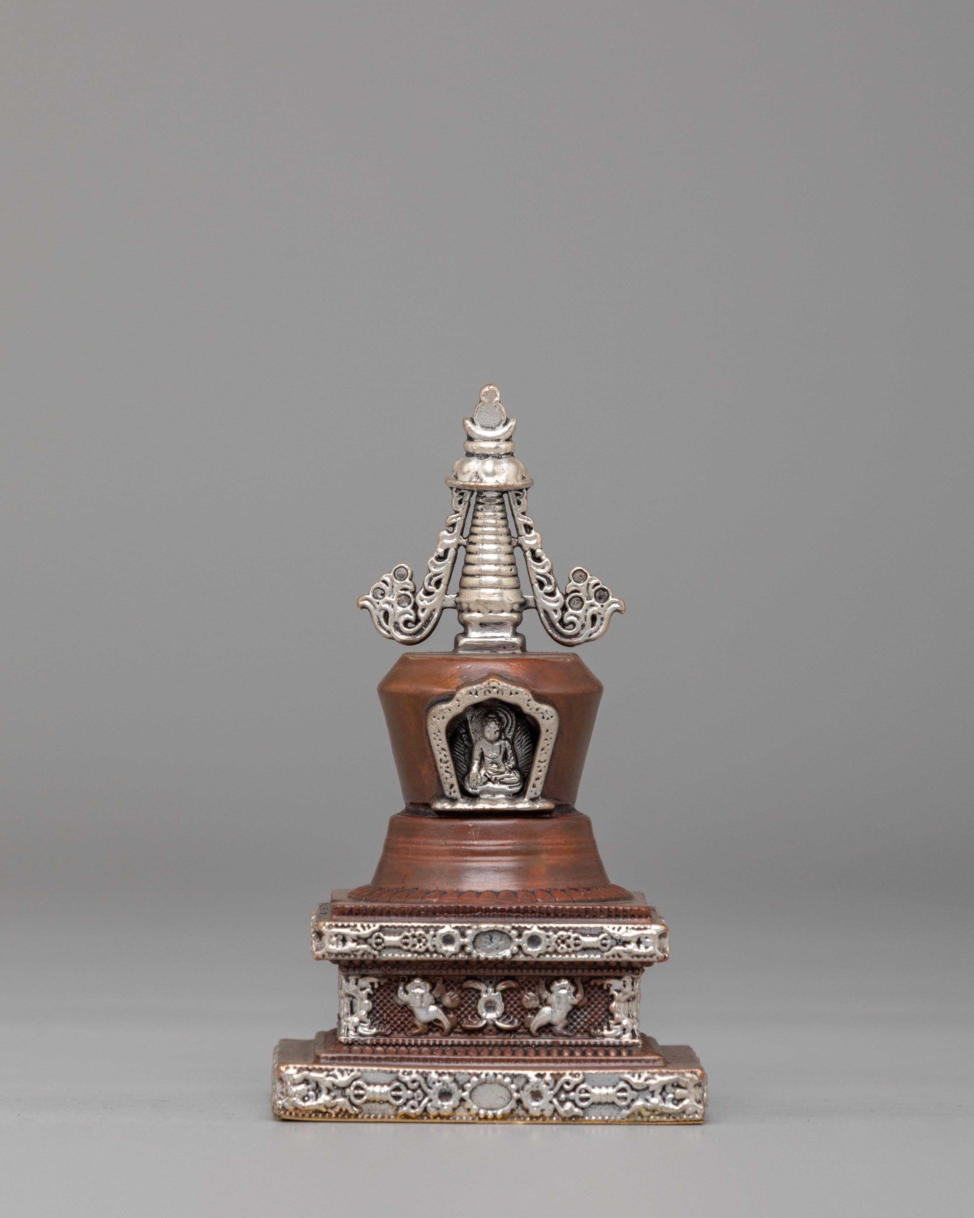 Tibetan Eight Great Stupa Set | Sacred Spiritual Decor for Meditation & Rituals