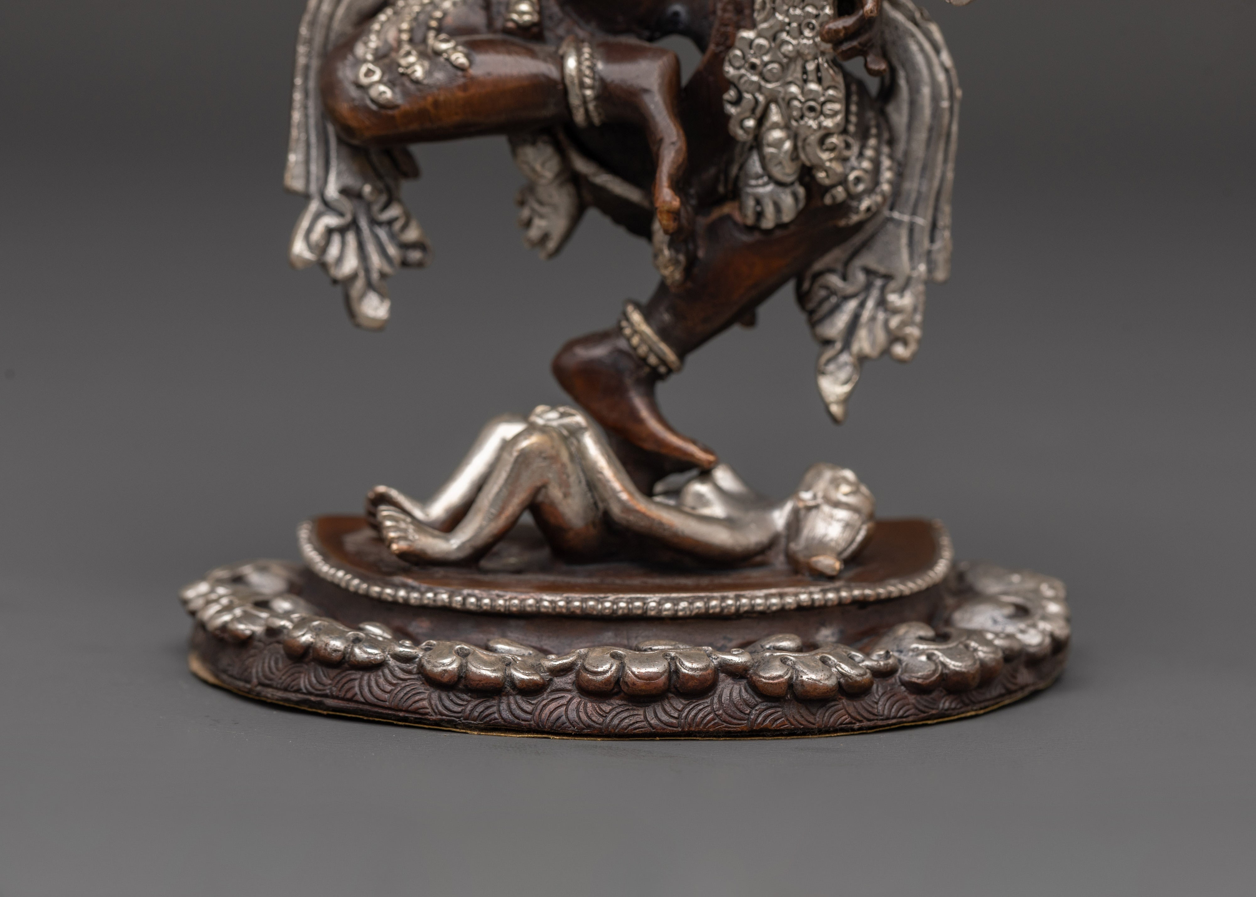 Silver Plated Statue of Kurukulla | Tibetan Goddess Statue of Love