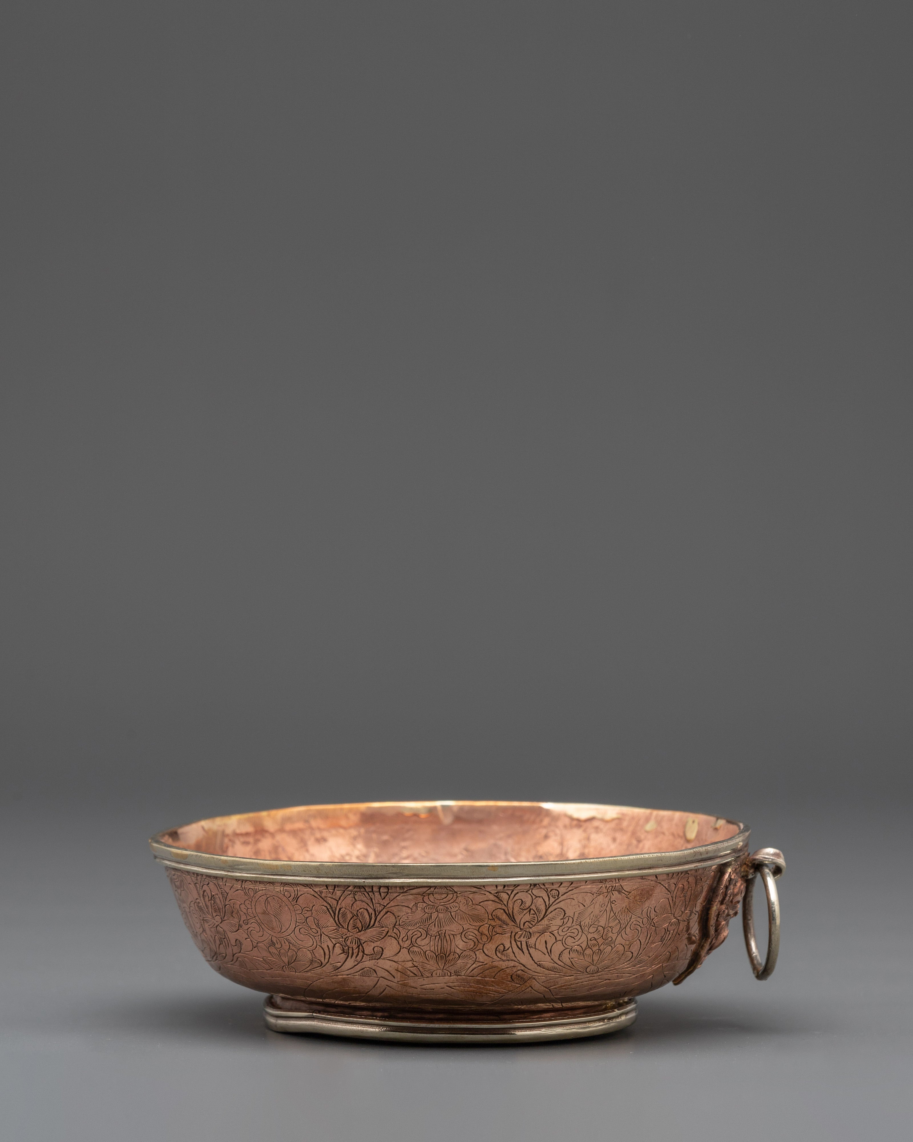 Handcrafted Copper Offering Bowls Set for Rituals and Meditation